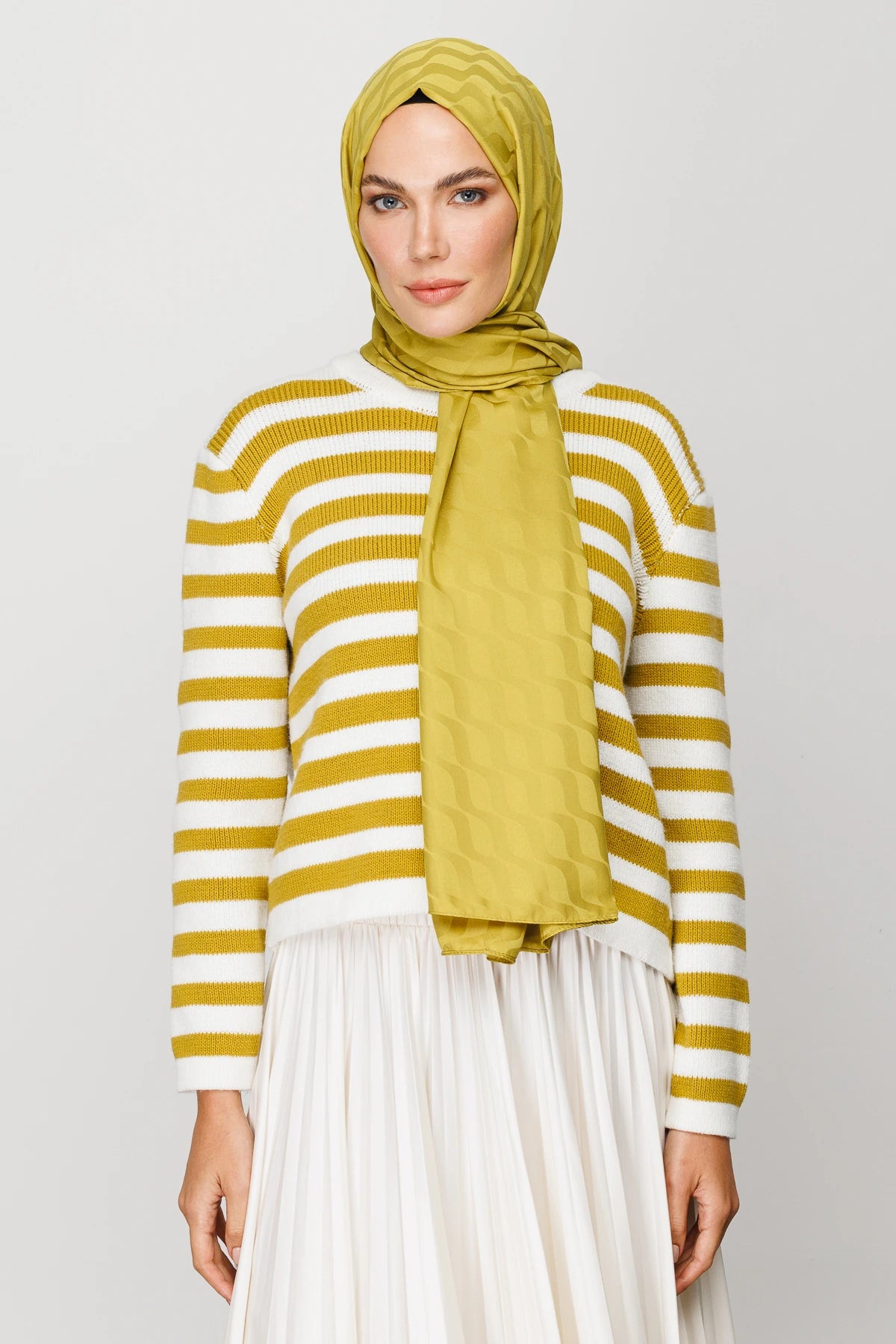 Dalga Desen İpeksi Jakar Şal