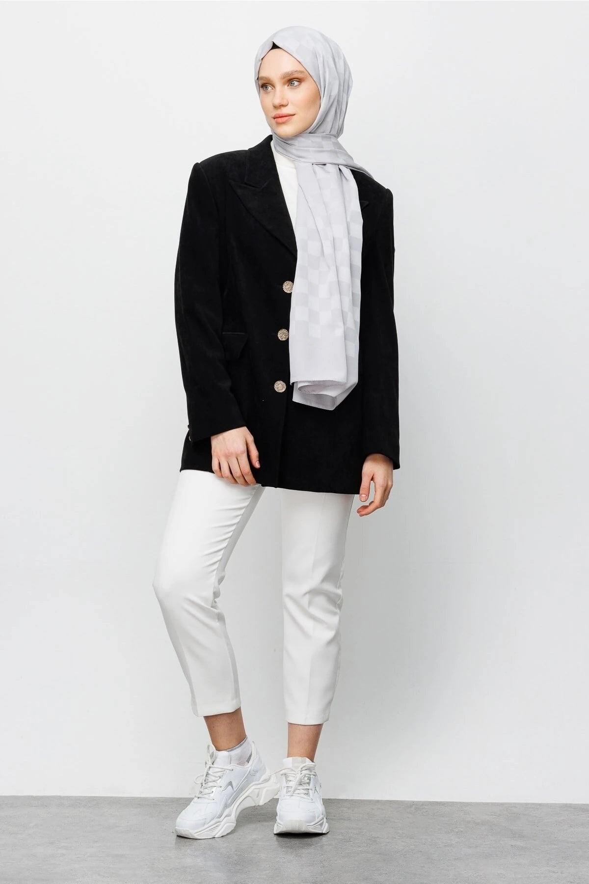 Dama Desen İpeksi Jakar Şal