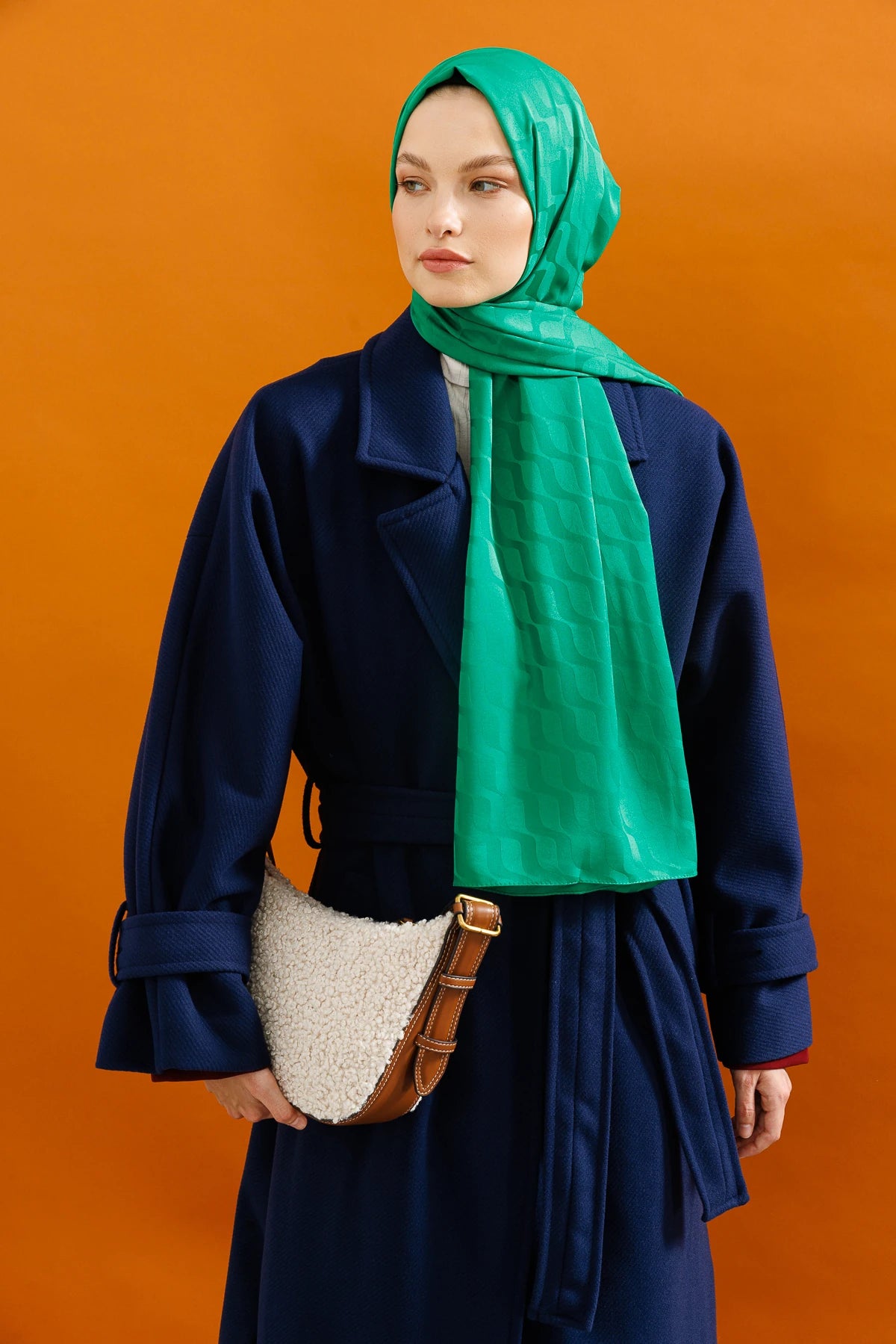 Dalga Desen İpeksi Jakar Şal