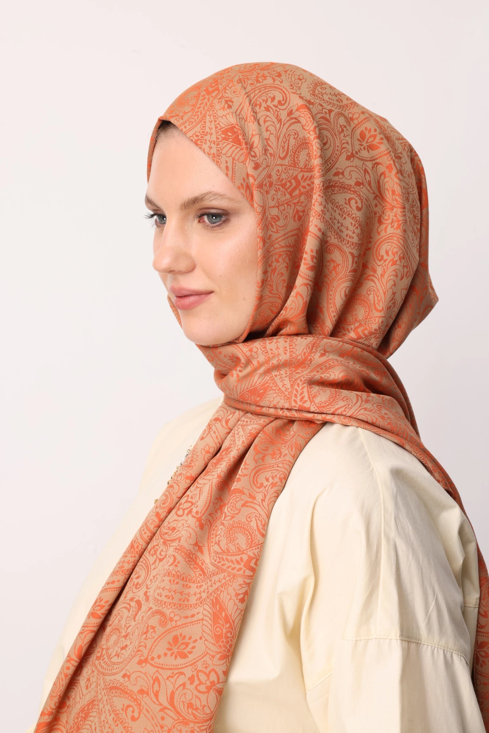 Velora Desen Çift Taraflı Şal