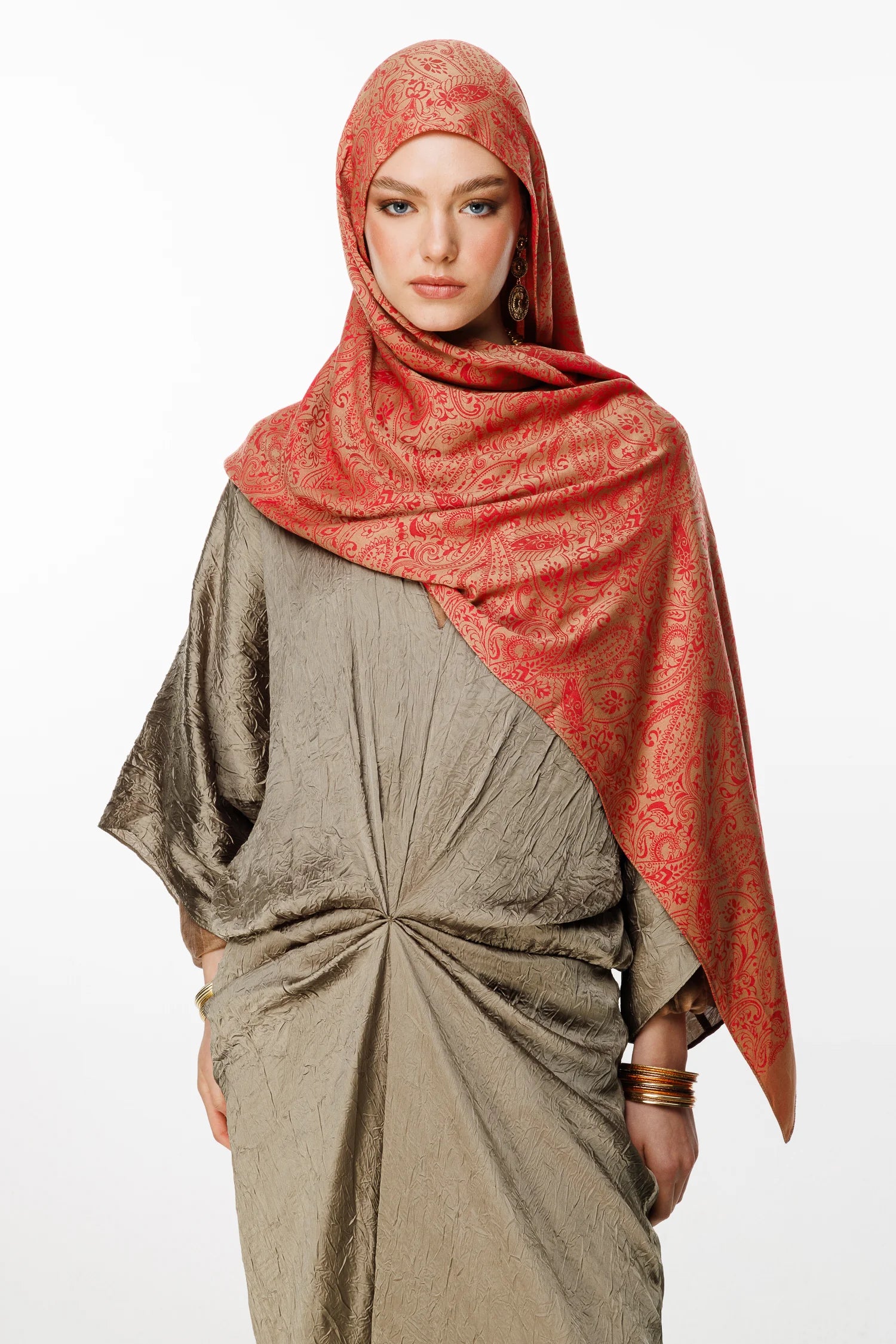 Velora Desen Çift Taraflı Şal