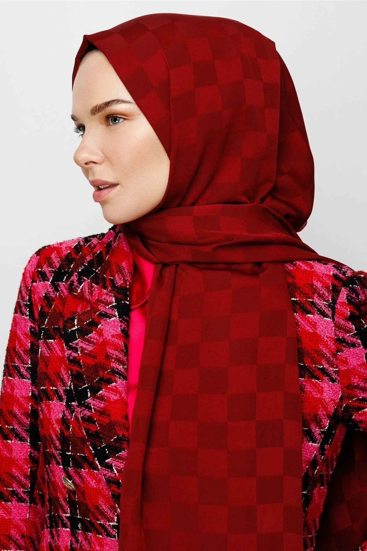 Dama Desen İpeksi Jakar Şal