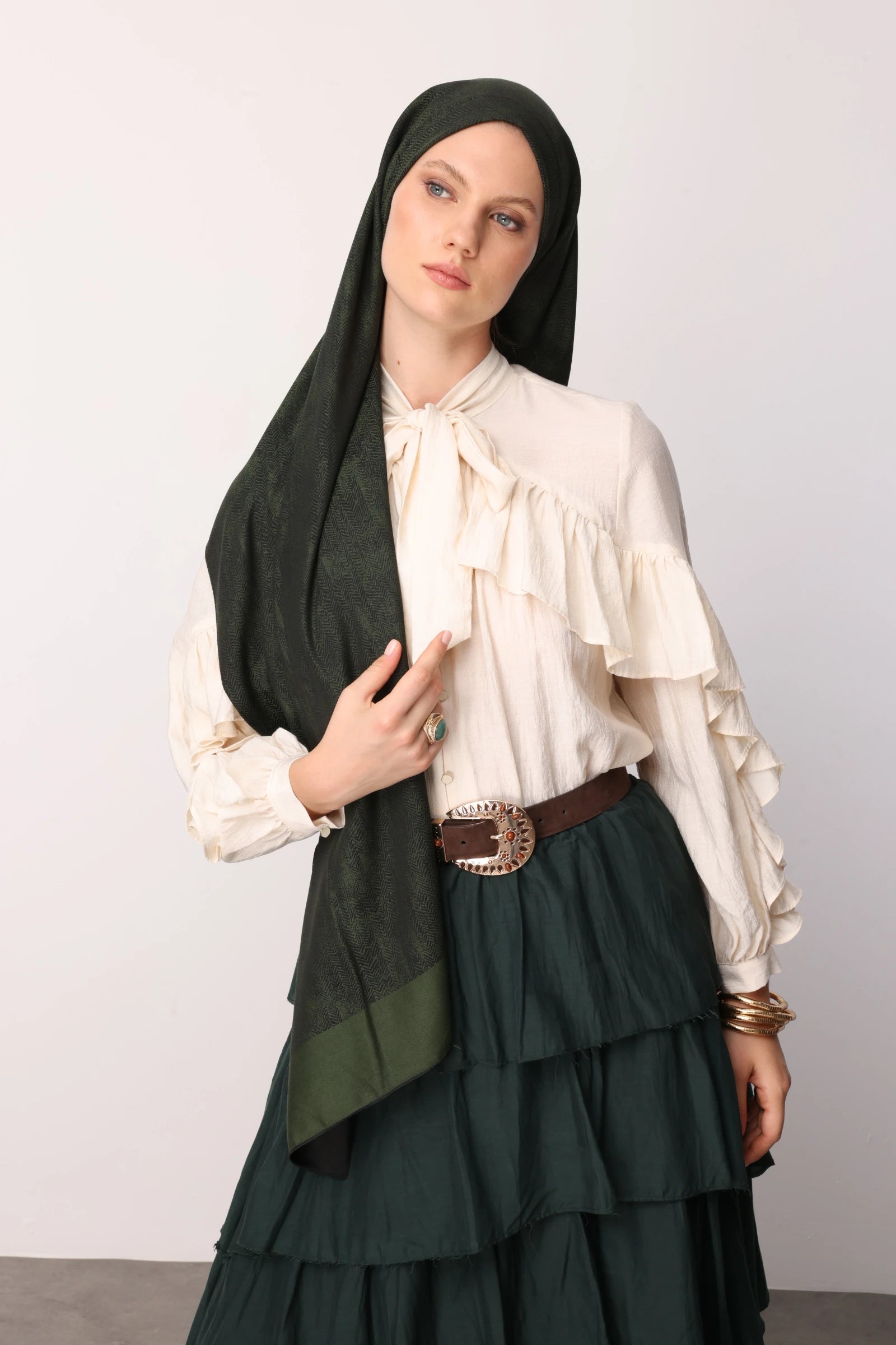 Sahra Desen Çift Taraflı Şal