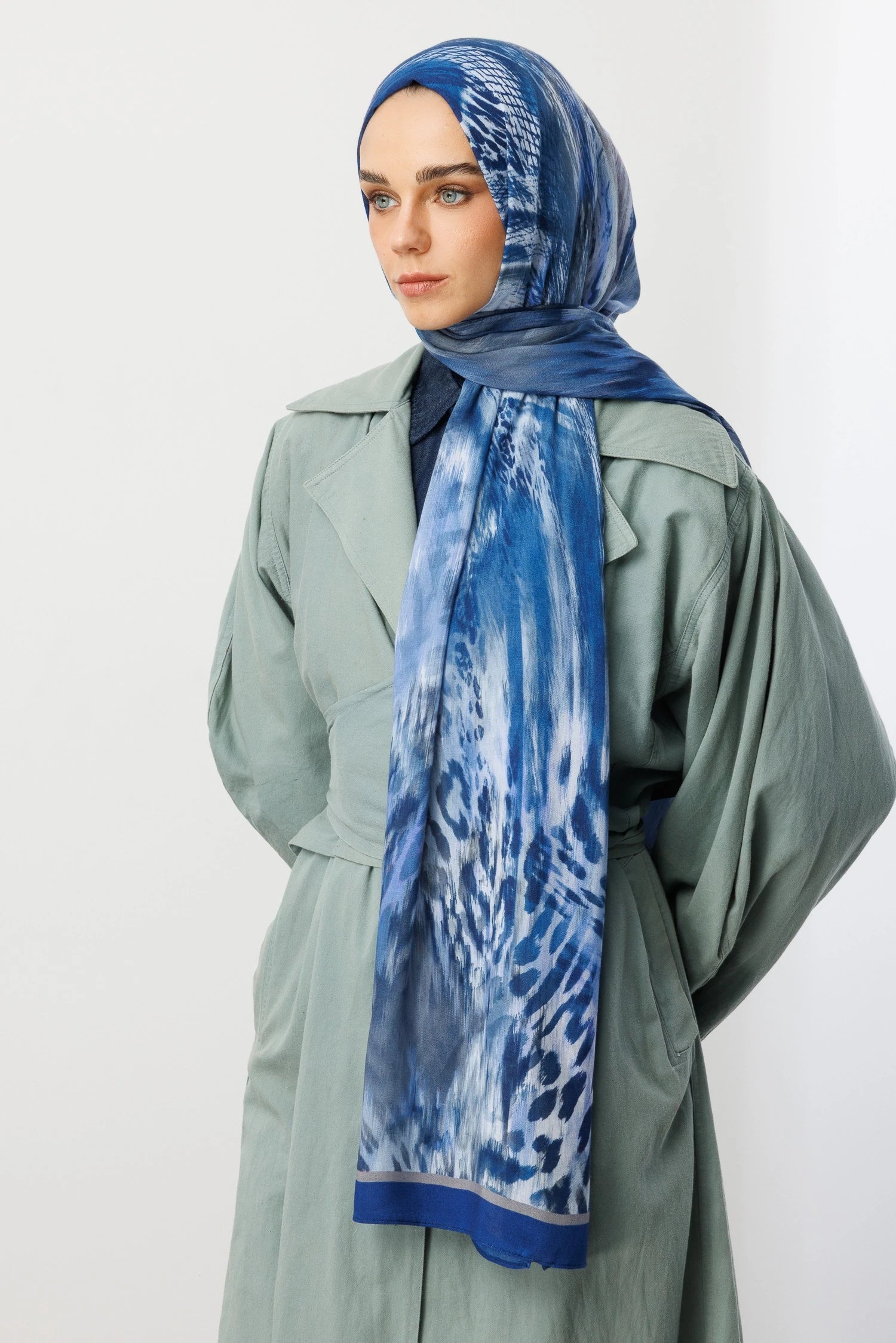 Leopar Desen Rami Şal