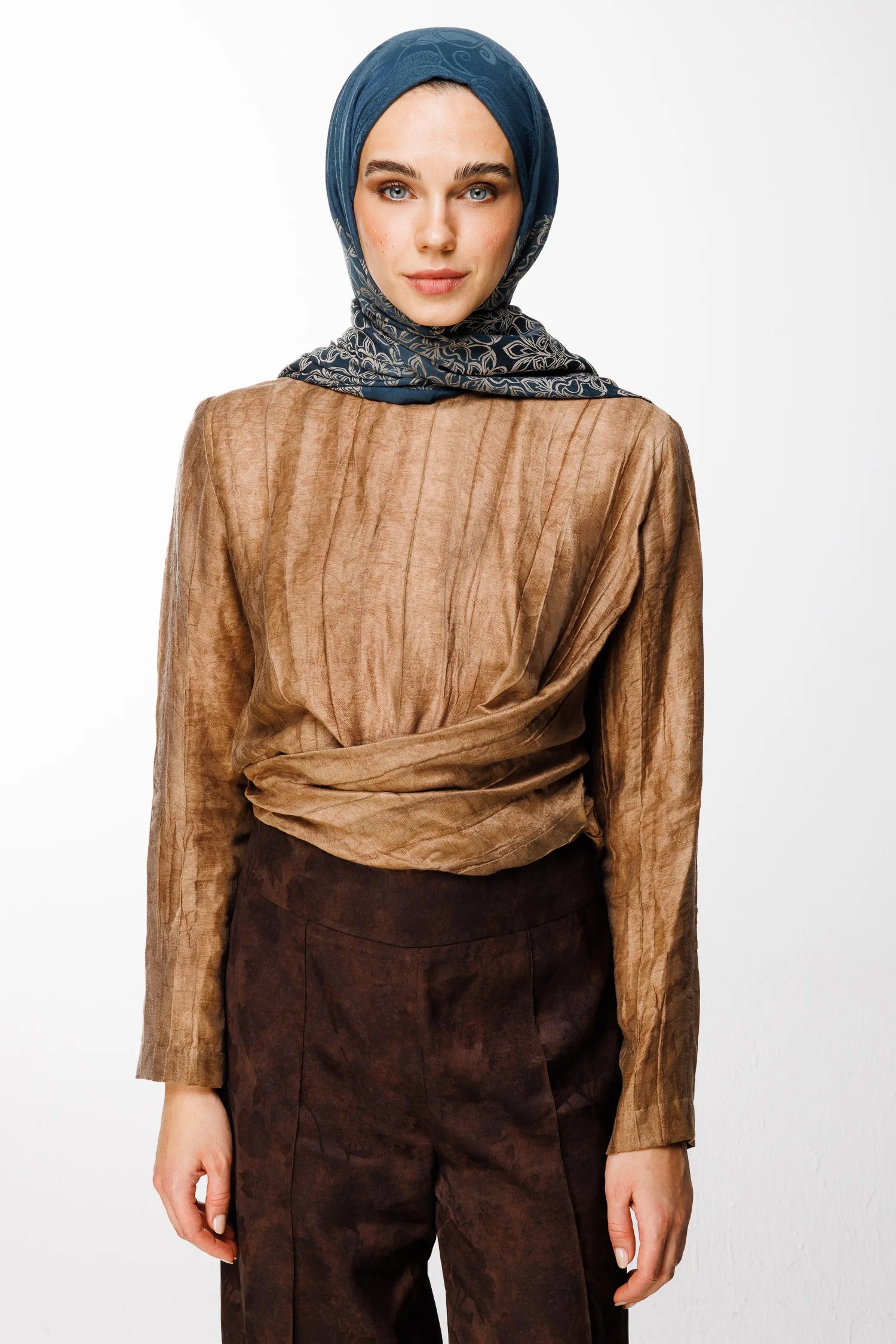 Nora Desen Çift Taraflı Şal