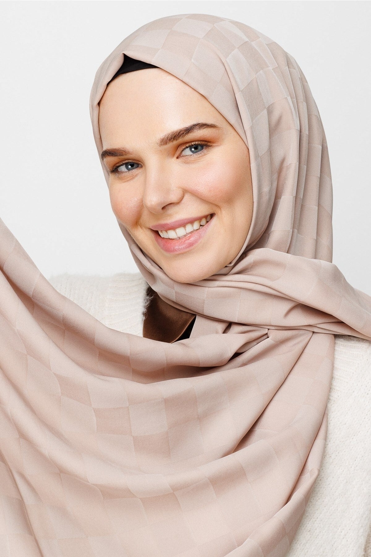 Dama Desen İpeksi Jakar Şal