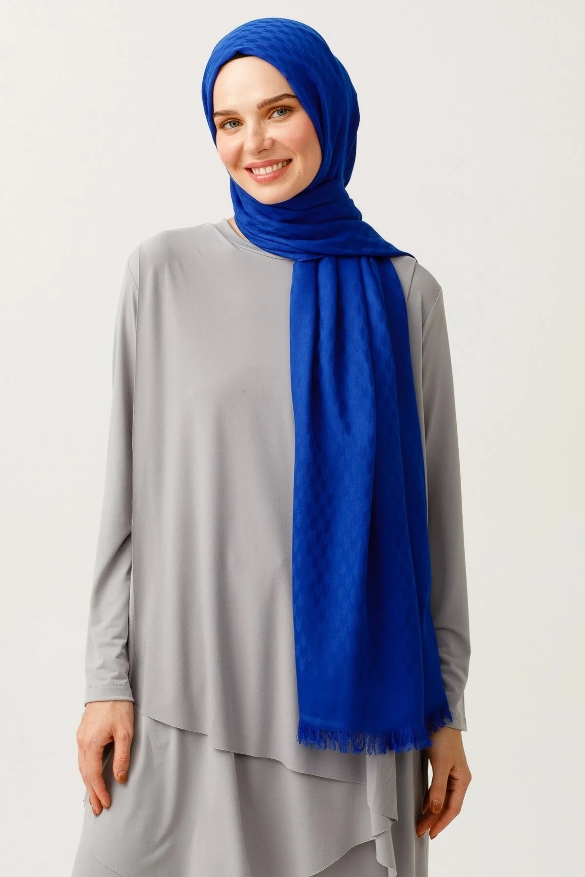 Kırlangıç Desen Pamuk Jakar Şal