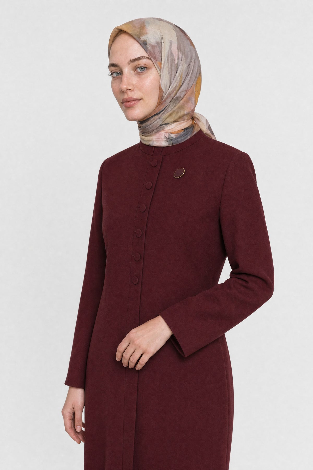 Ruby Desen Organik Eşarp - Safran