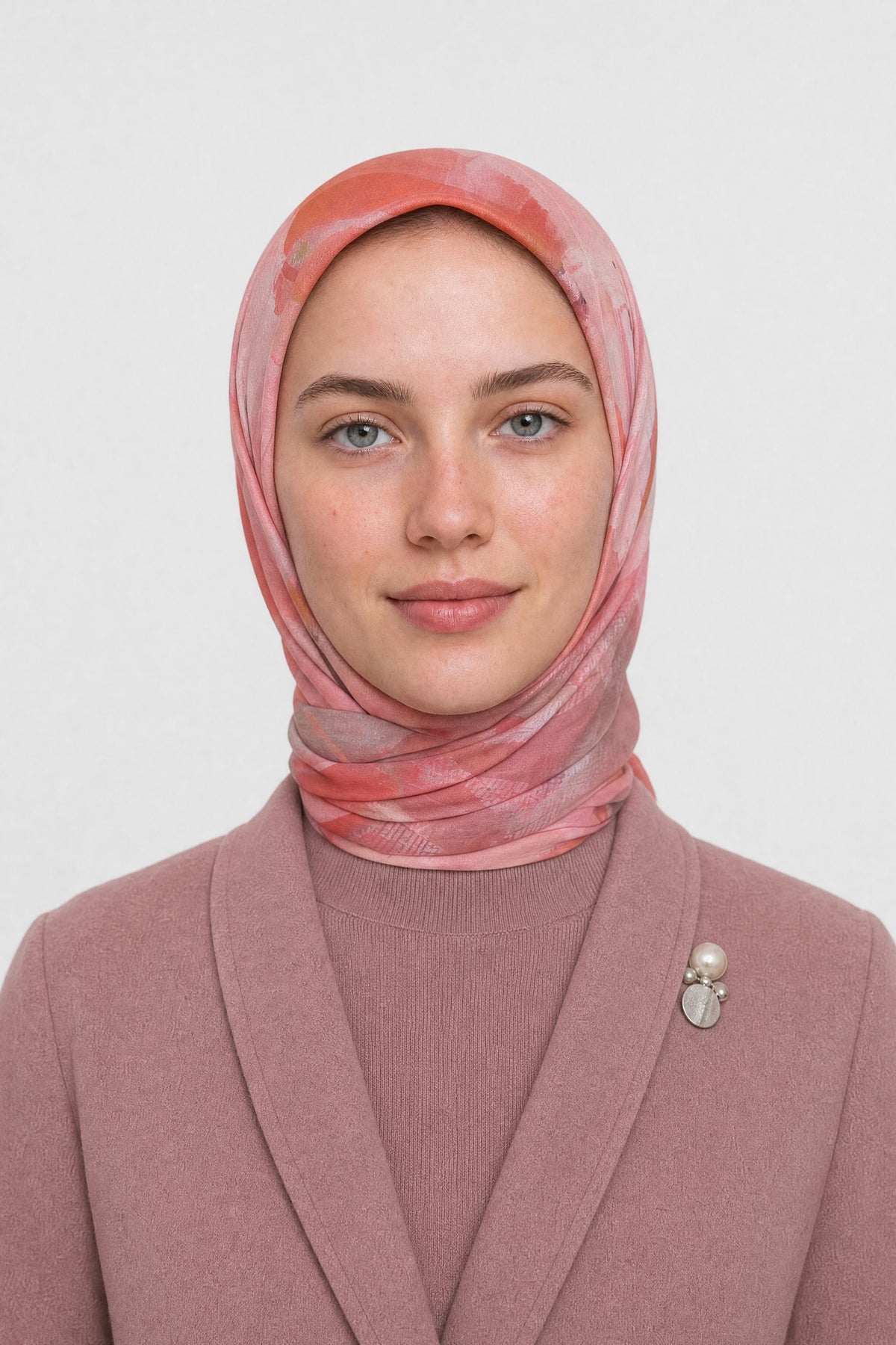 Ruby Desen Organik Eşarp - Pembe