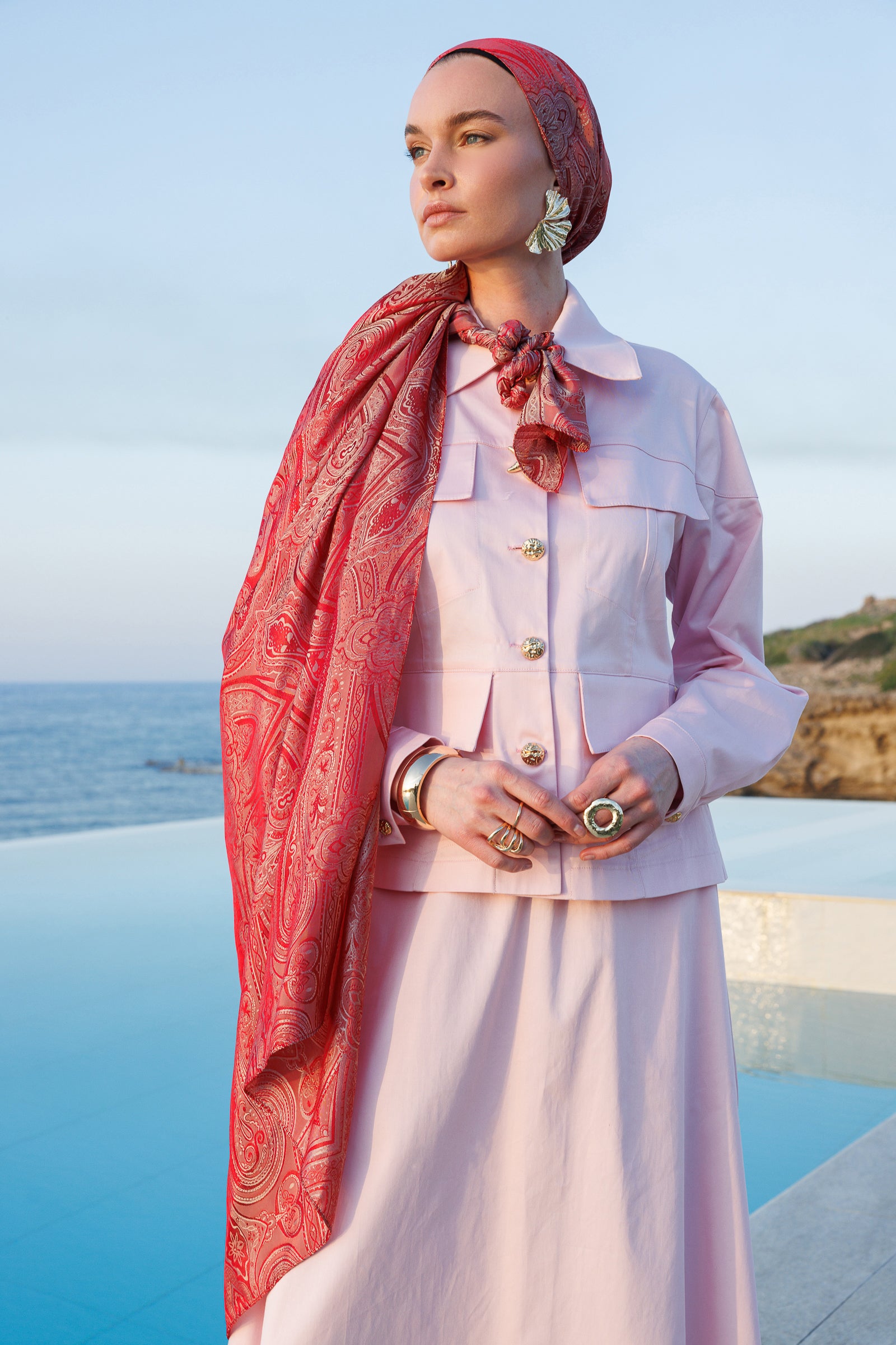 Soler Desen Shine Line Şal