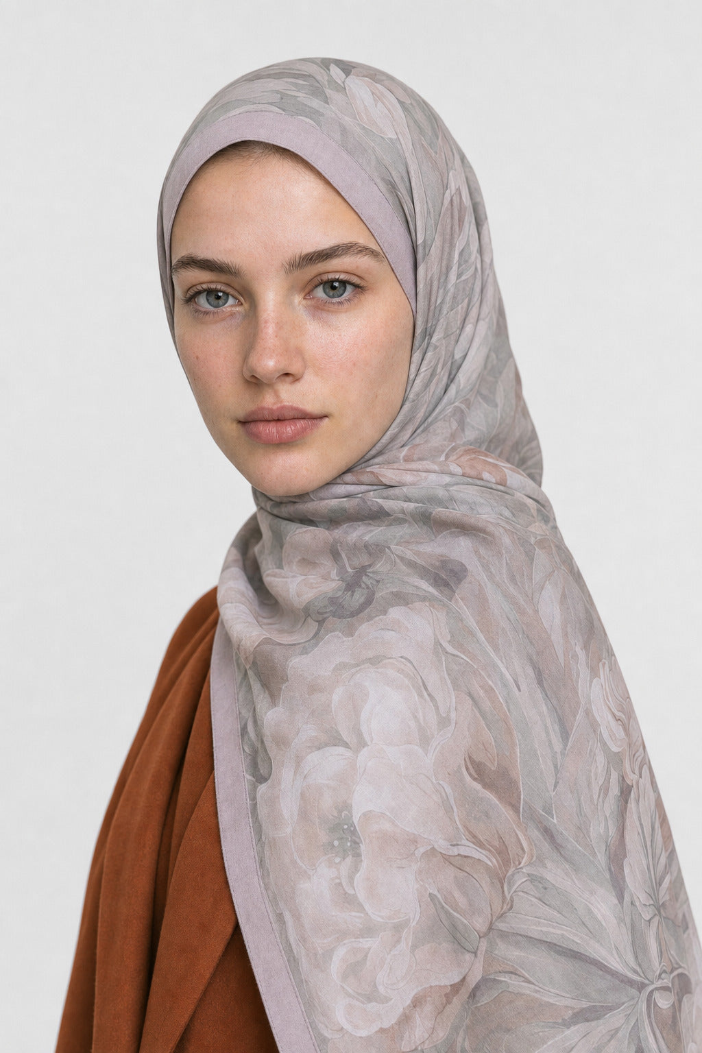 Mauve Desen Neo Crash Şal - Mint Yeşili