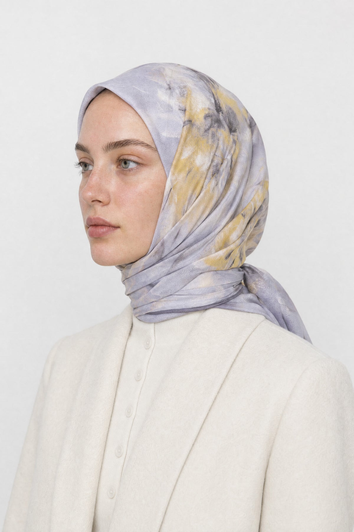 Grace Desen Organik Eşarp - Duman