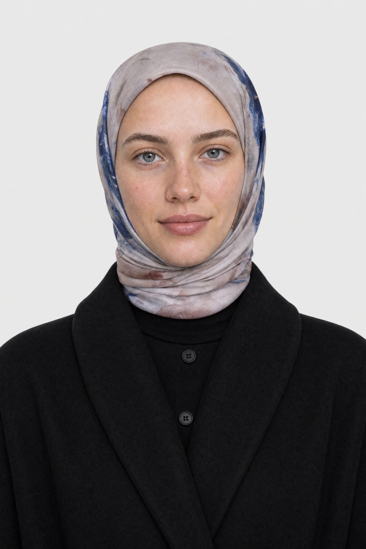 Grace Desen Organik Eşarp - Lacivert
