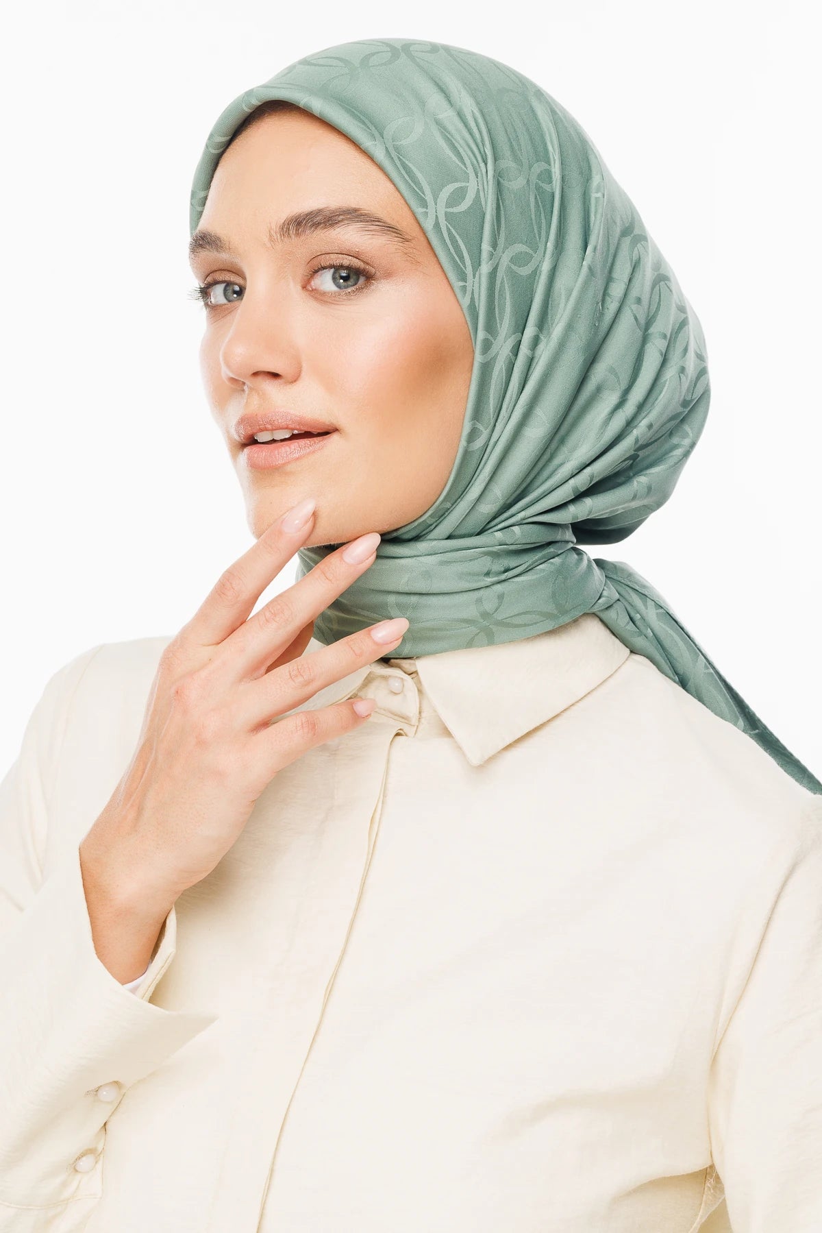 London Desen İpeksi Jakar Eşarp