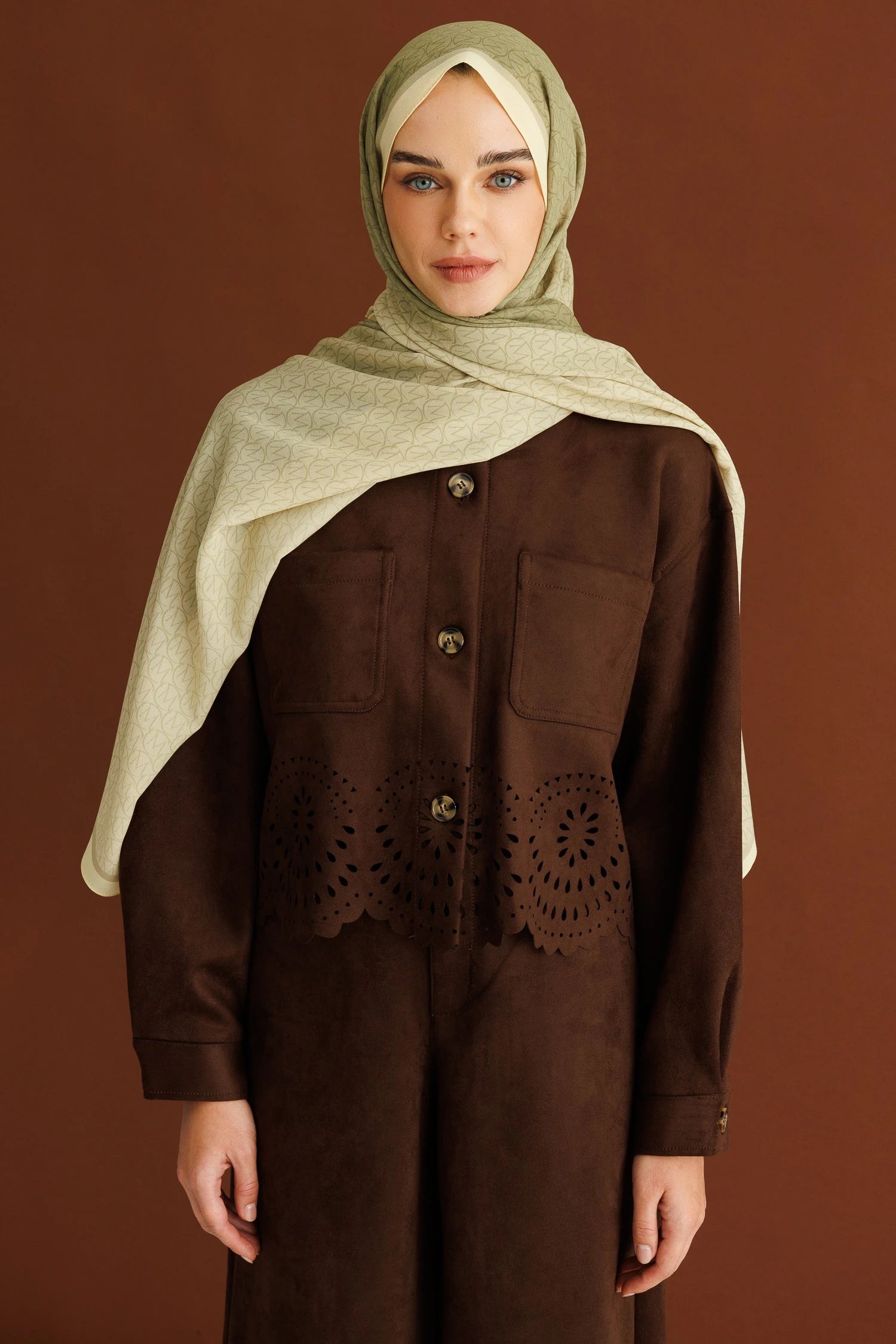 Monogram Hebei İpek Şal