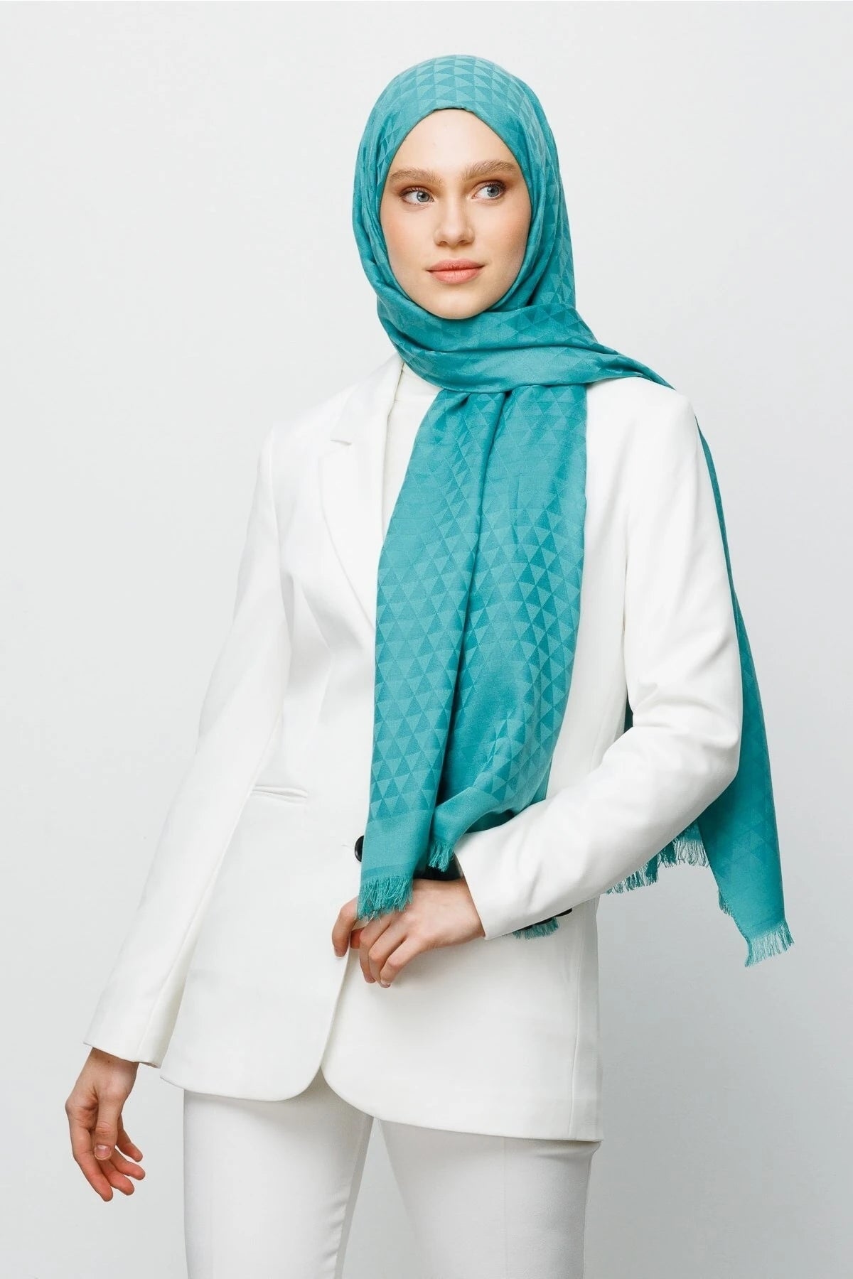 Prizma Desen Pamuk Jakar Şal