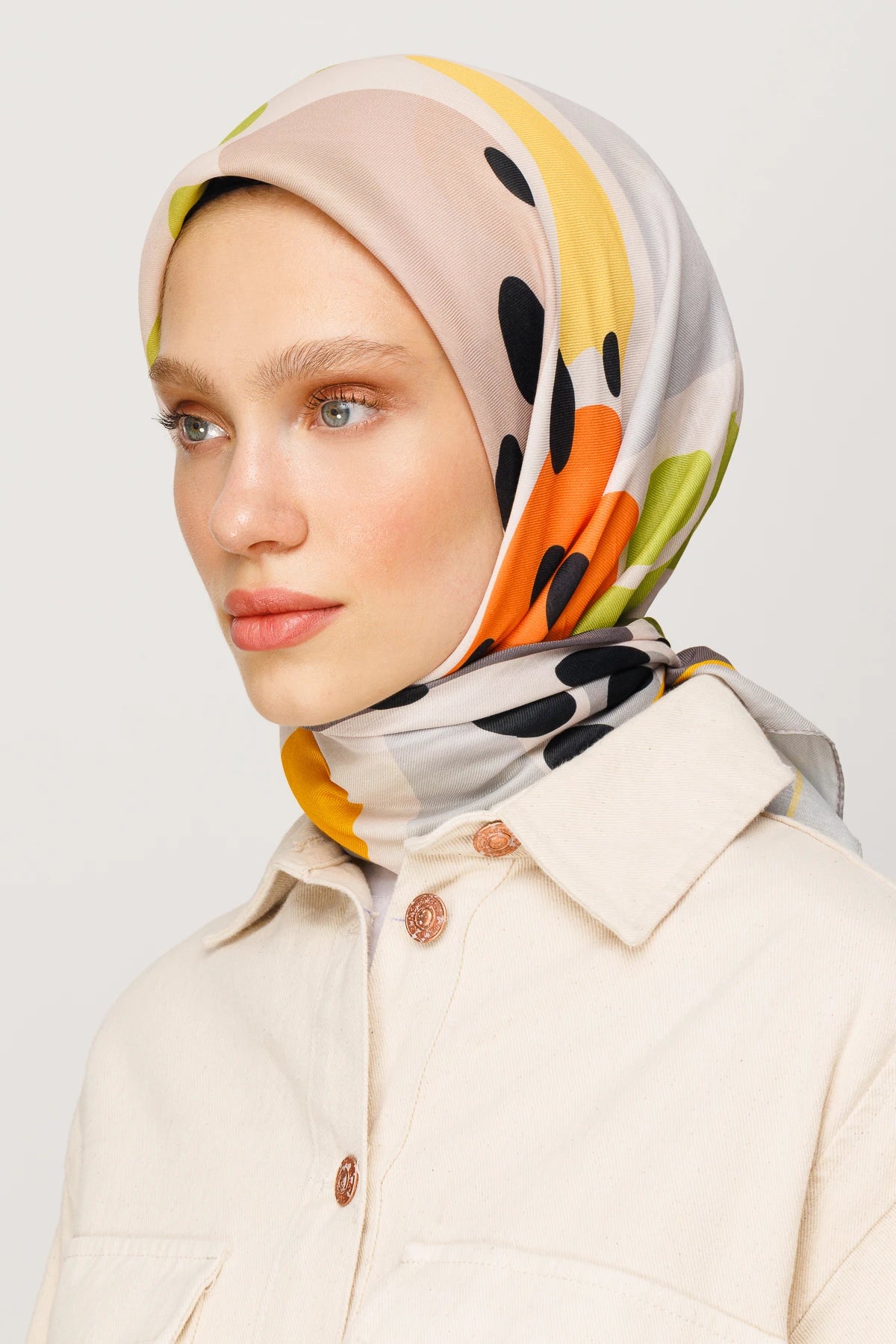 Bloom Desen Dijital Soft Eşarp