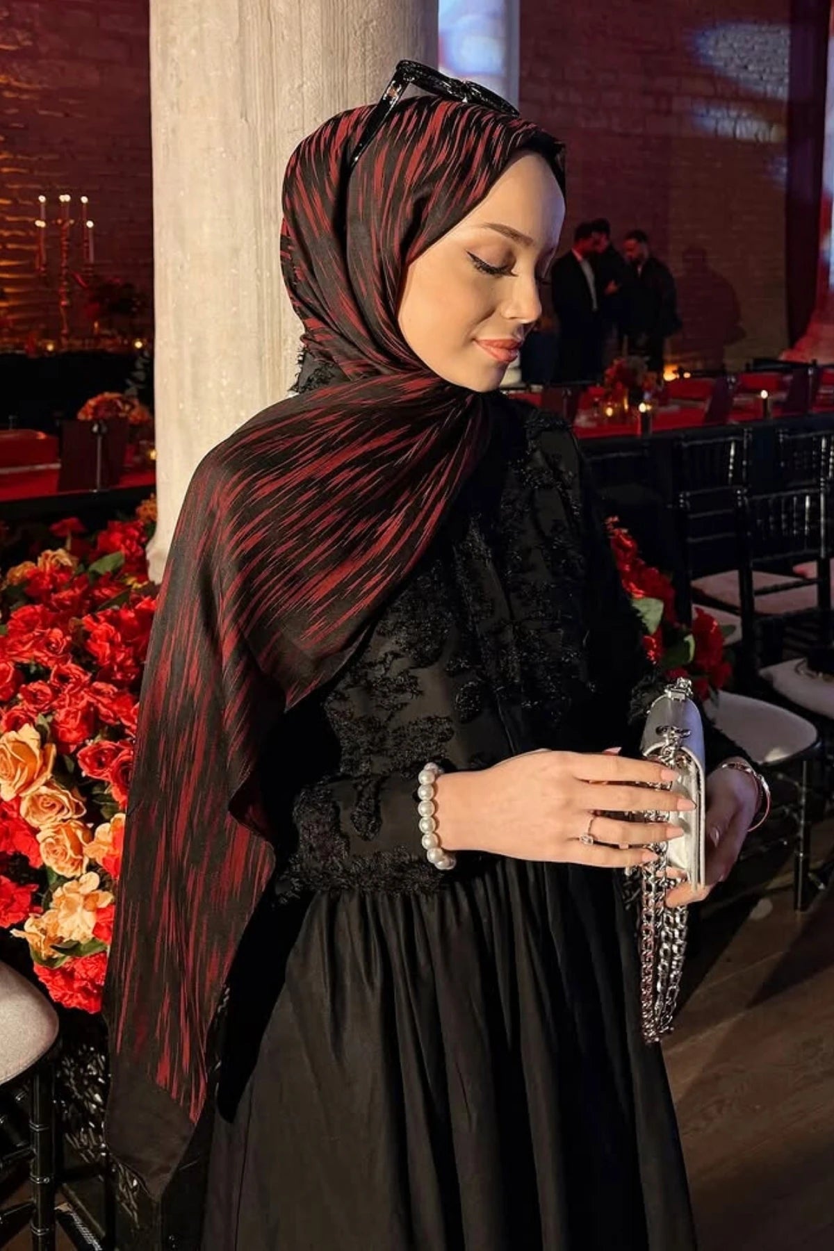 Selis Desen Çift Taraflı Şal