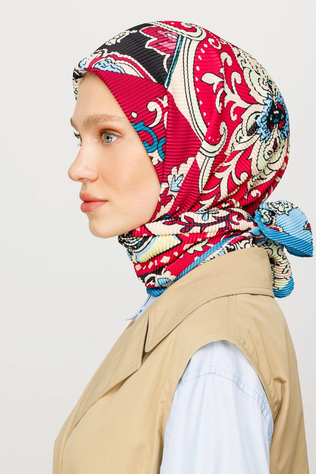 40 Yama Desen Pilise Eşarp