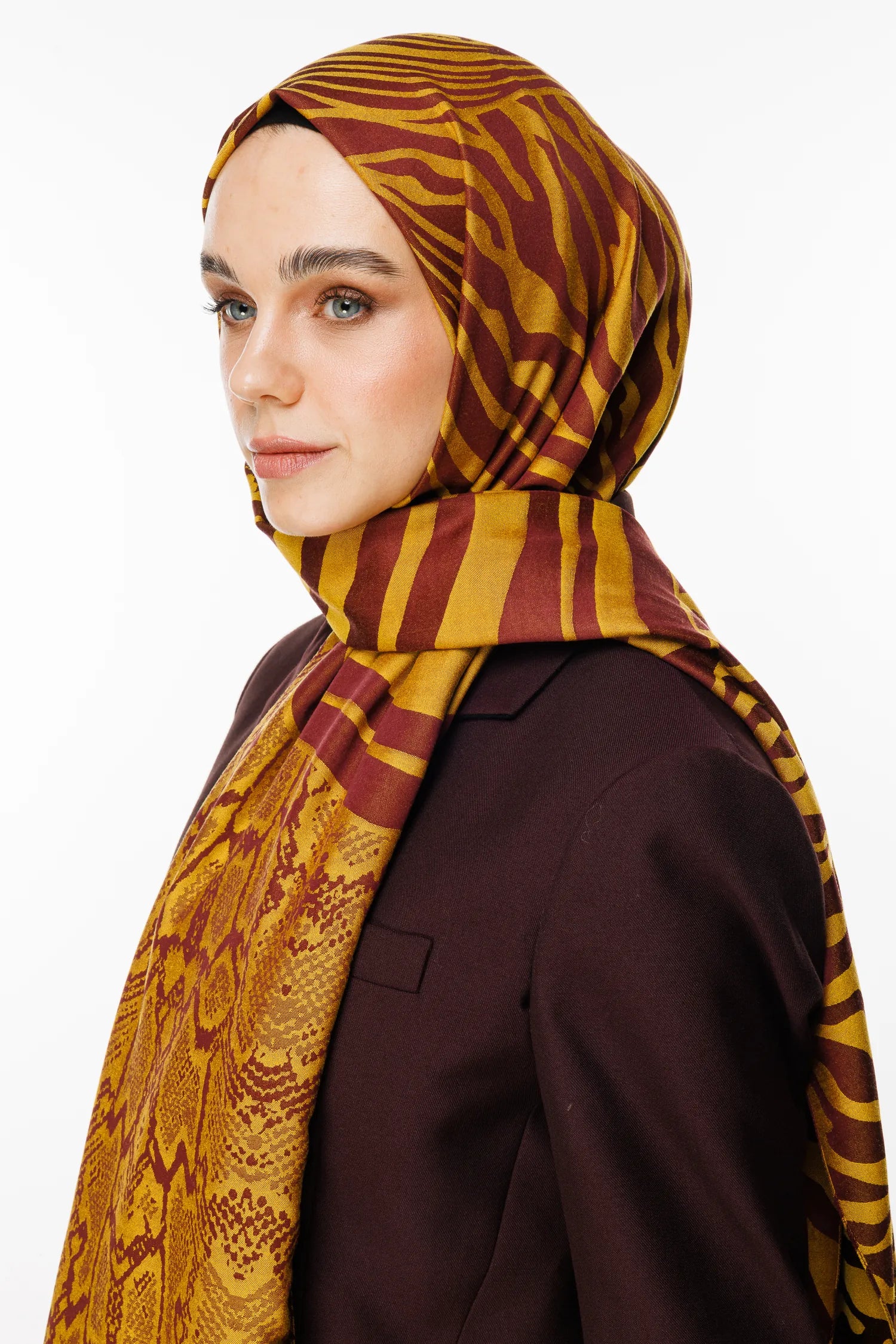 Riad Desen Çift Taraflı Şal