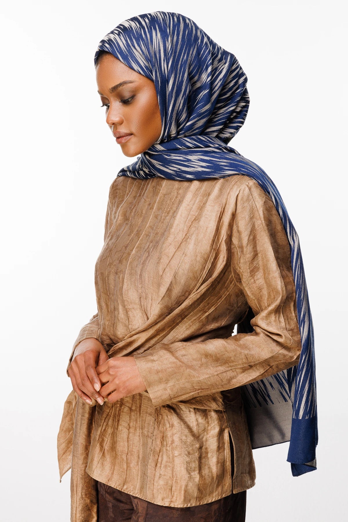 Selis Desen Çift Taraflı Şal