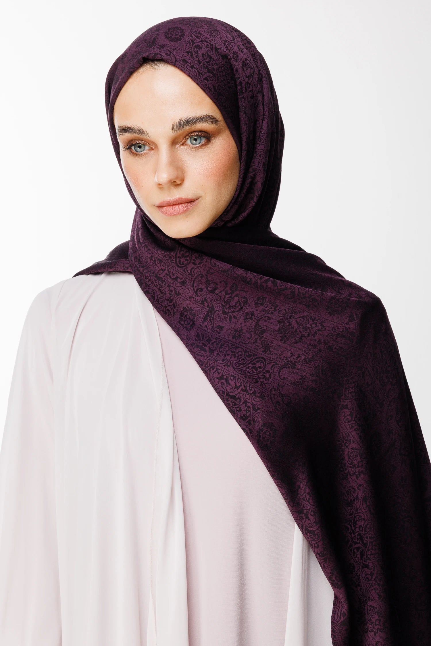 Henna Desen Çift Taraflı Şal