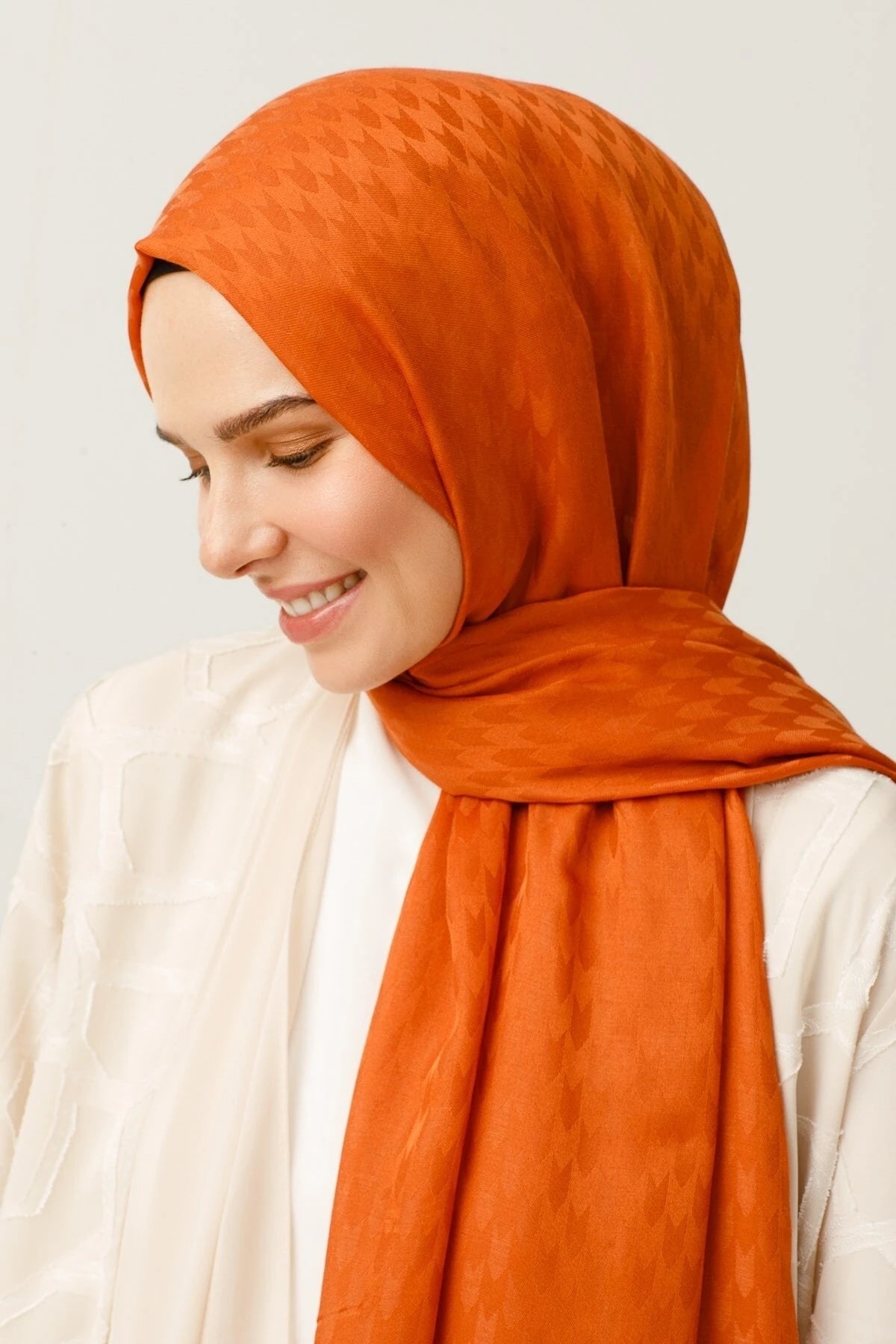 Kırlangıç Desen Pamuk Jakar Şal