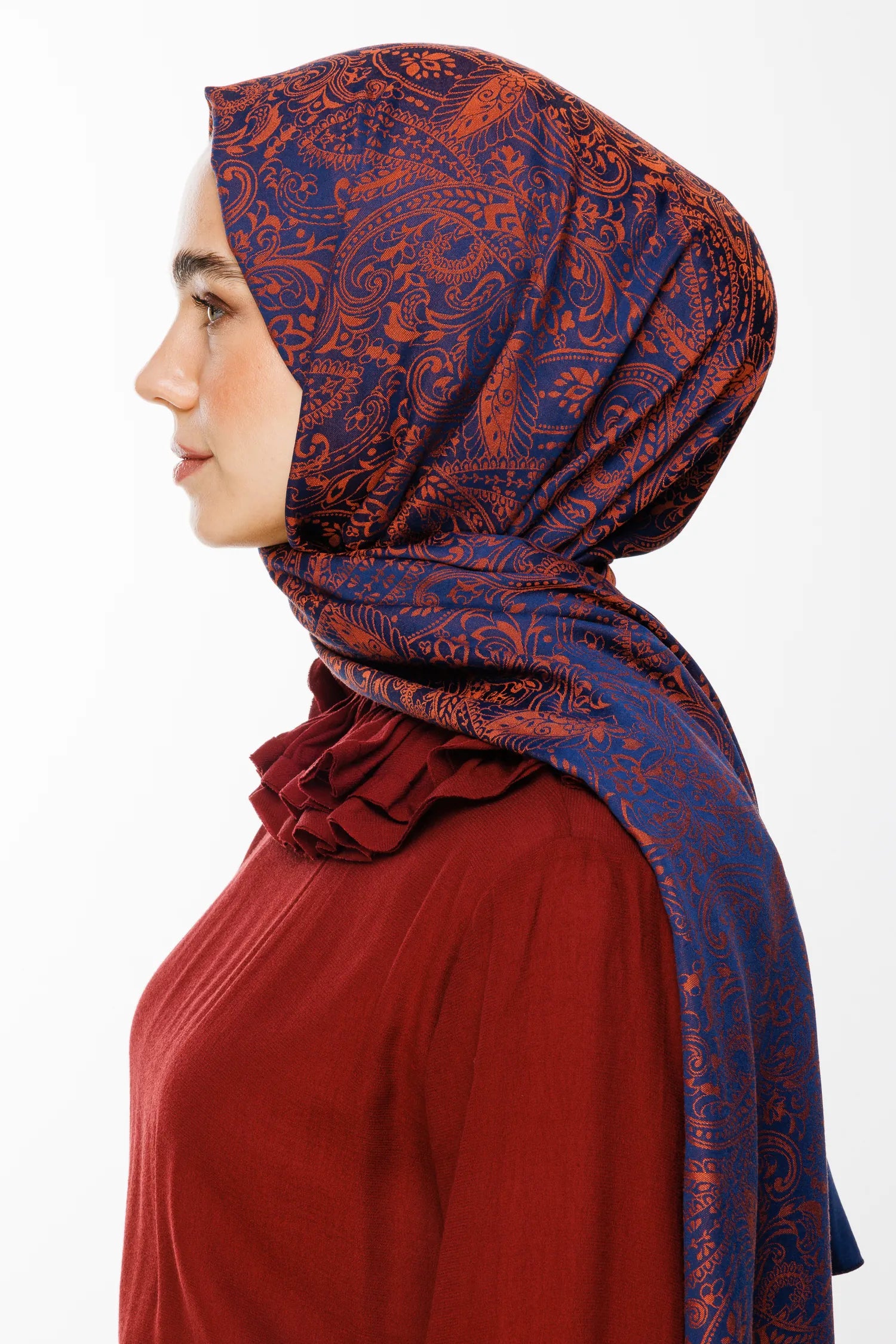 Velora Desen Çift Taraflı Şal