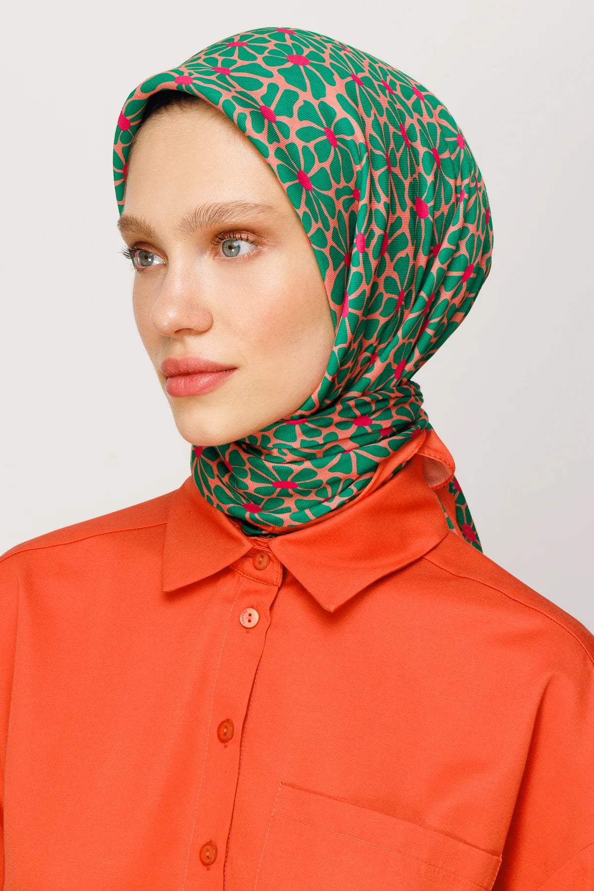 Clover Desen Dijital Soft Eşarp