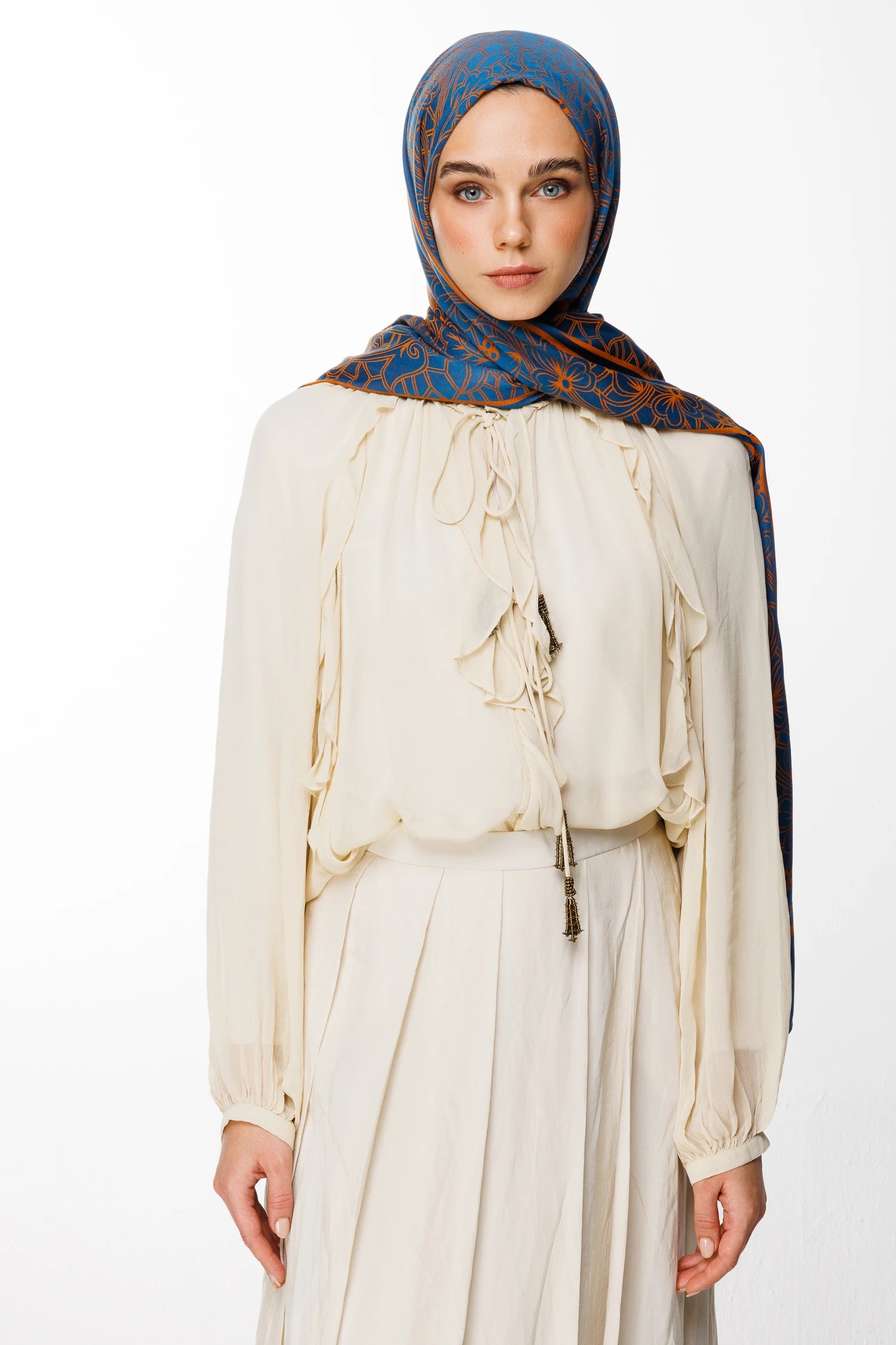 Lavin Desen Çift Taraflı Şal