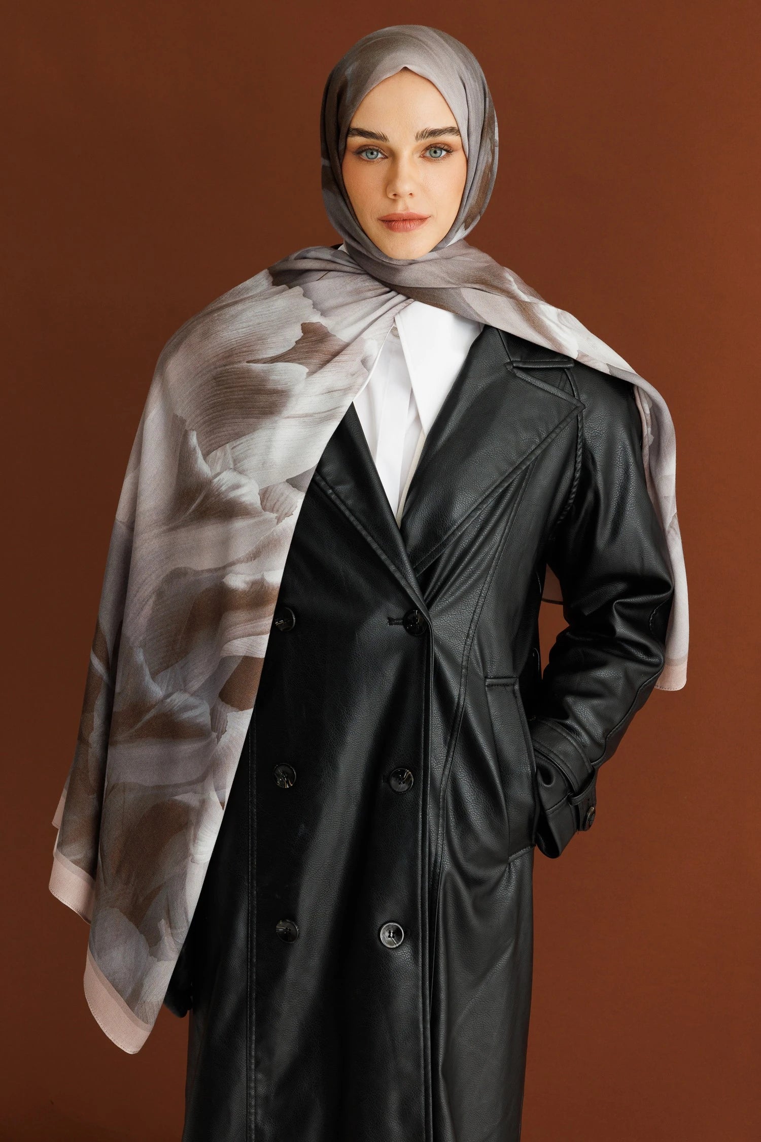 Fleur Desen Rami Şal