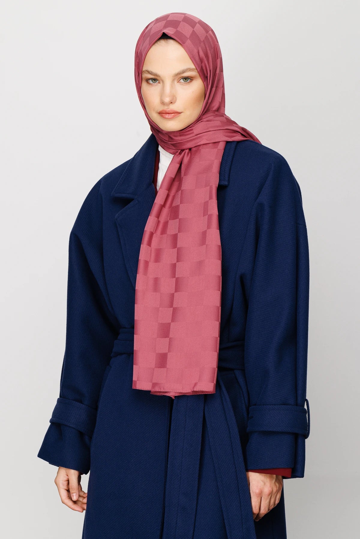 Dama Desen İpeksi Jakar Şal