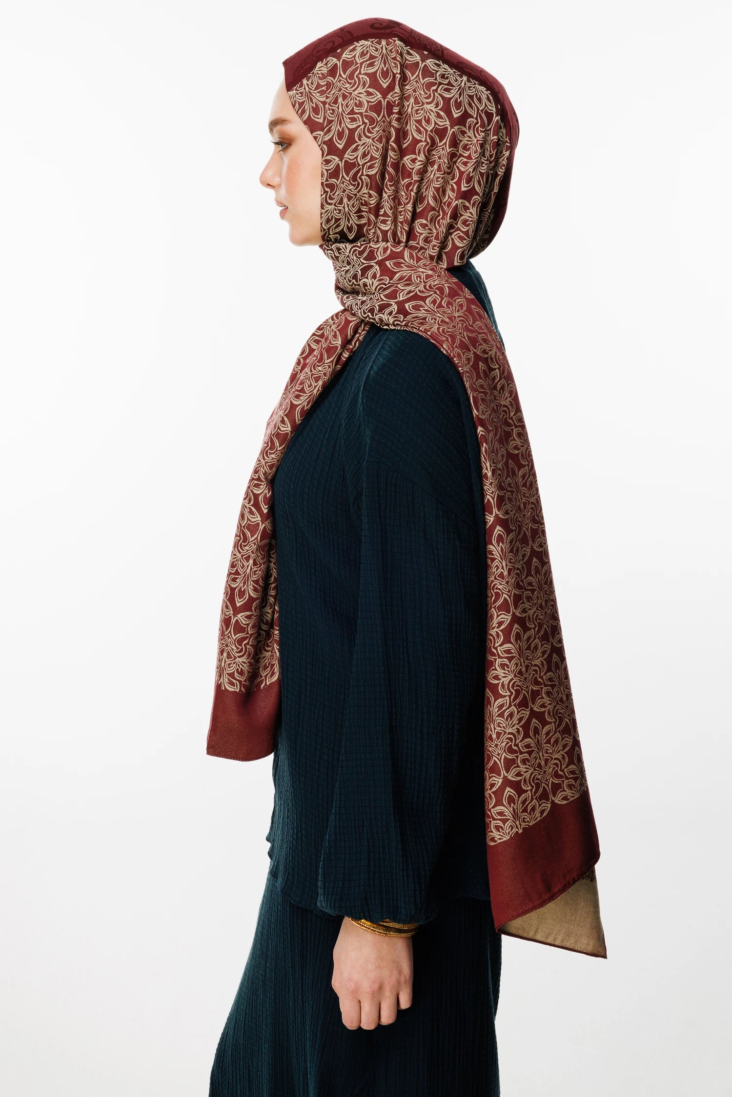 Nora Desen Çift Taraflı Şal