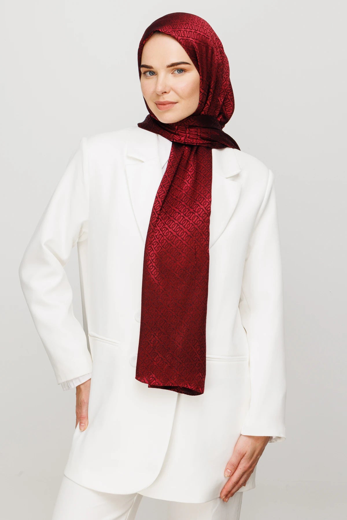 Forever Desen Parlak Jakar Şal