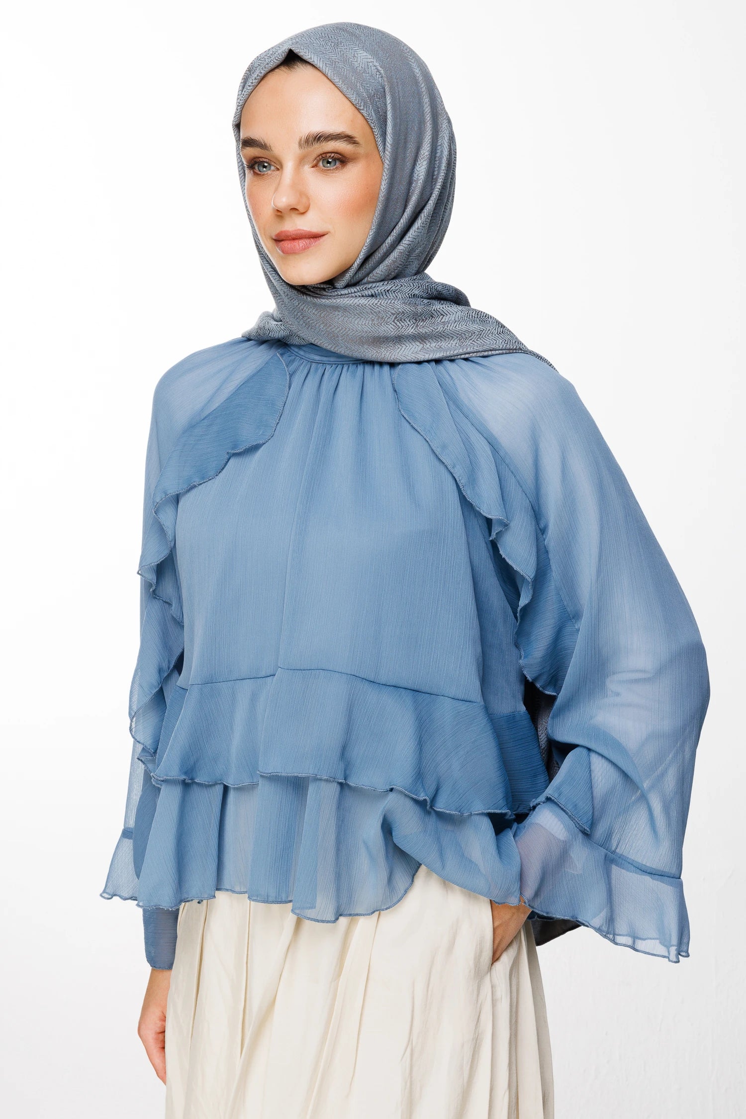 Sahra Desen Çift Taraflı Şal