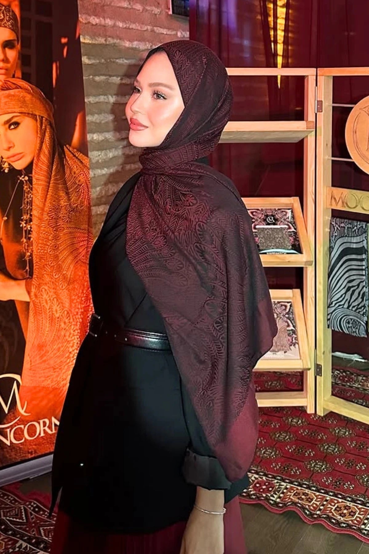 Mayra Desen Çift Taraflı Şal