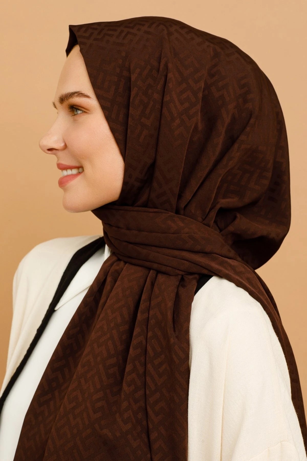 Z Desen İpeksi Jakar Şal