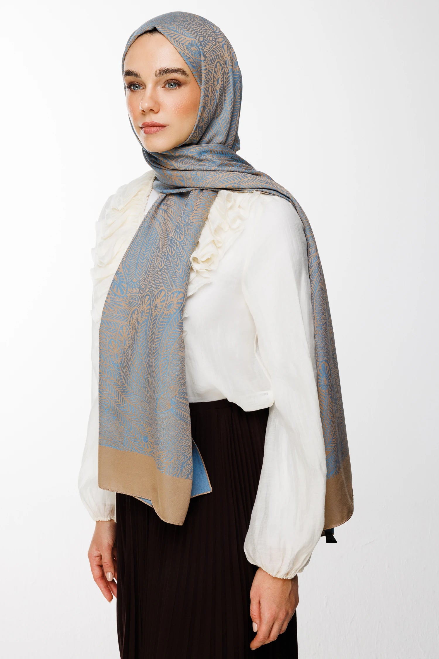 Mayra Desen Çift Taraflı Şal