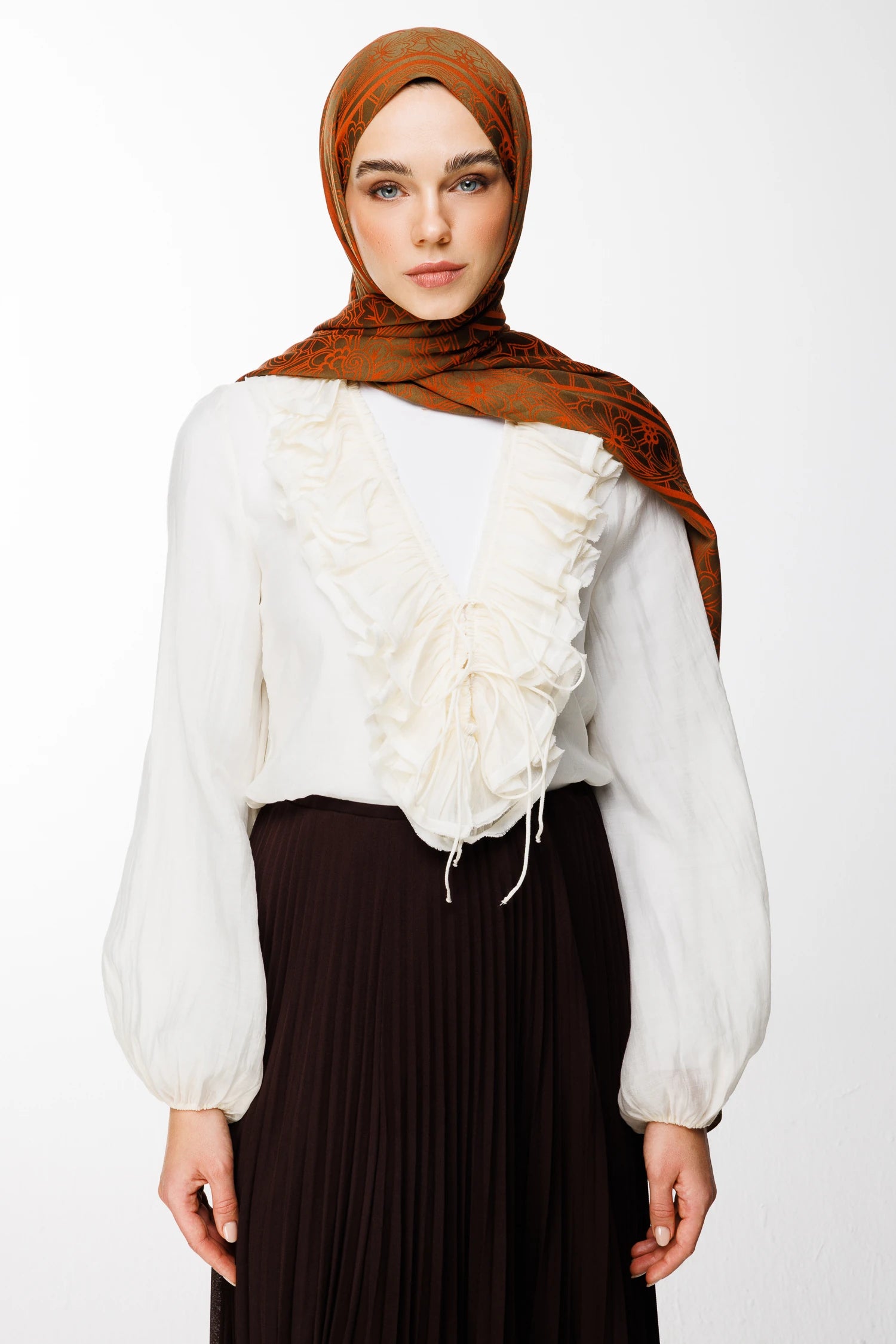 Lavin Desen Çift Taraflı Şal