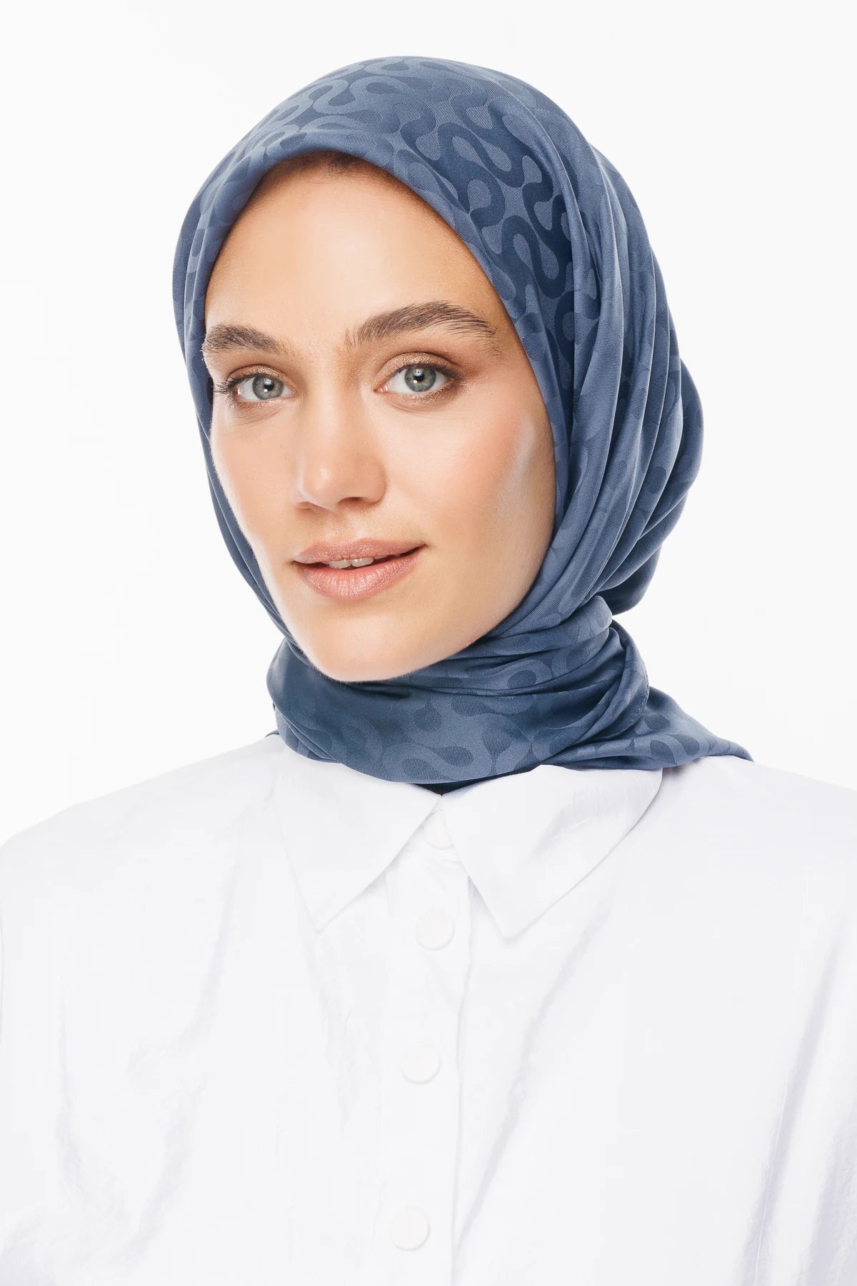 Moon Desen İpeksi Jakar Eşarp