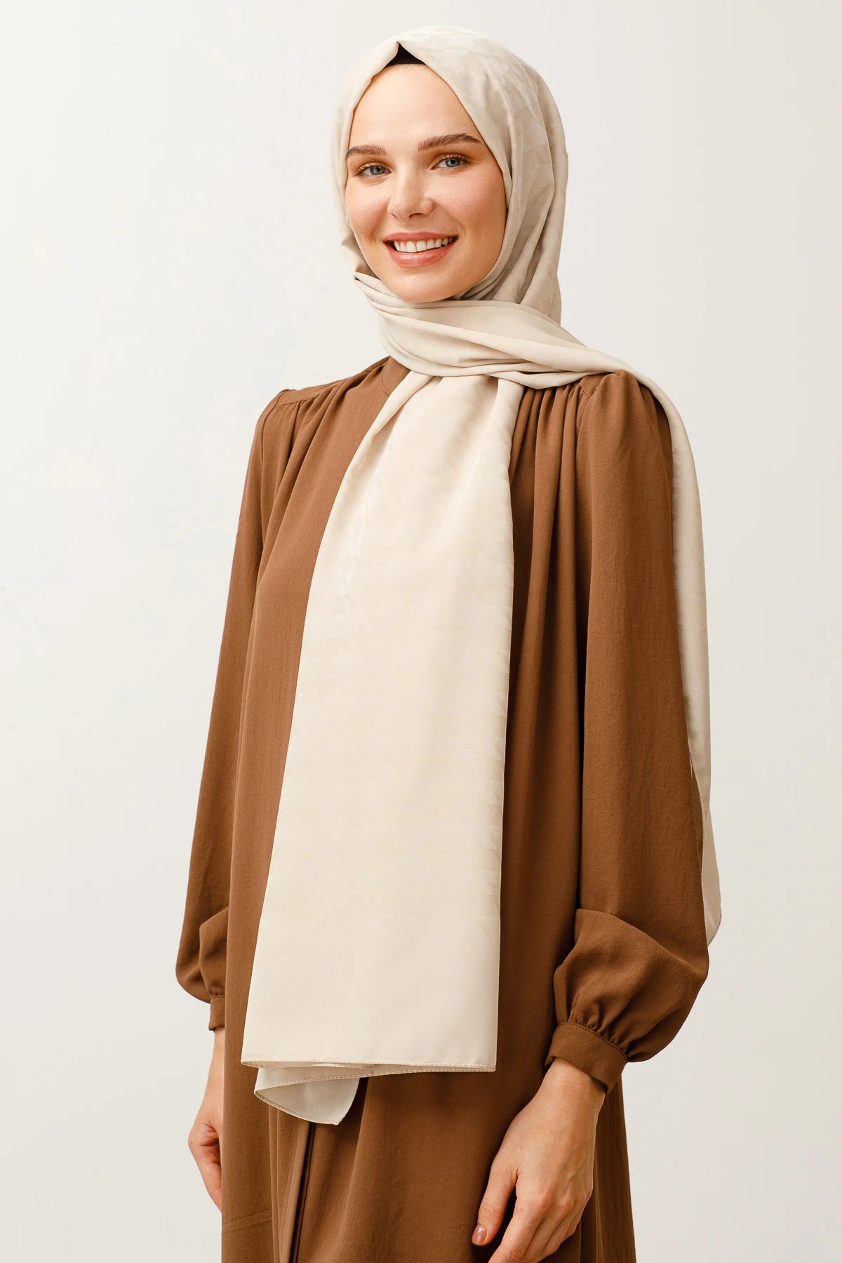 Kazayağı Desen İpeksi Jakar Şal