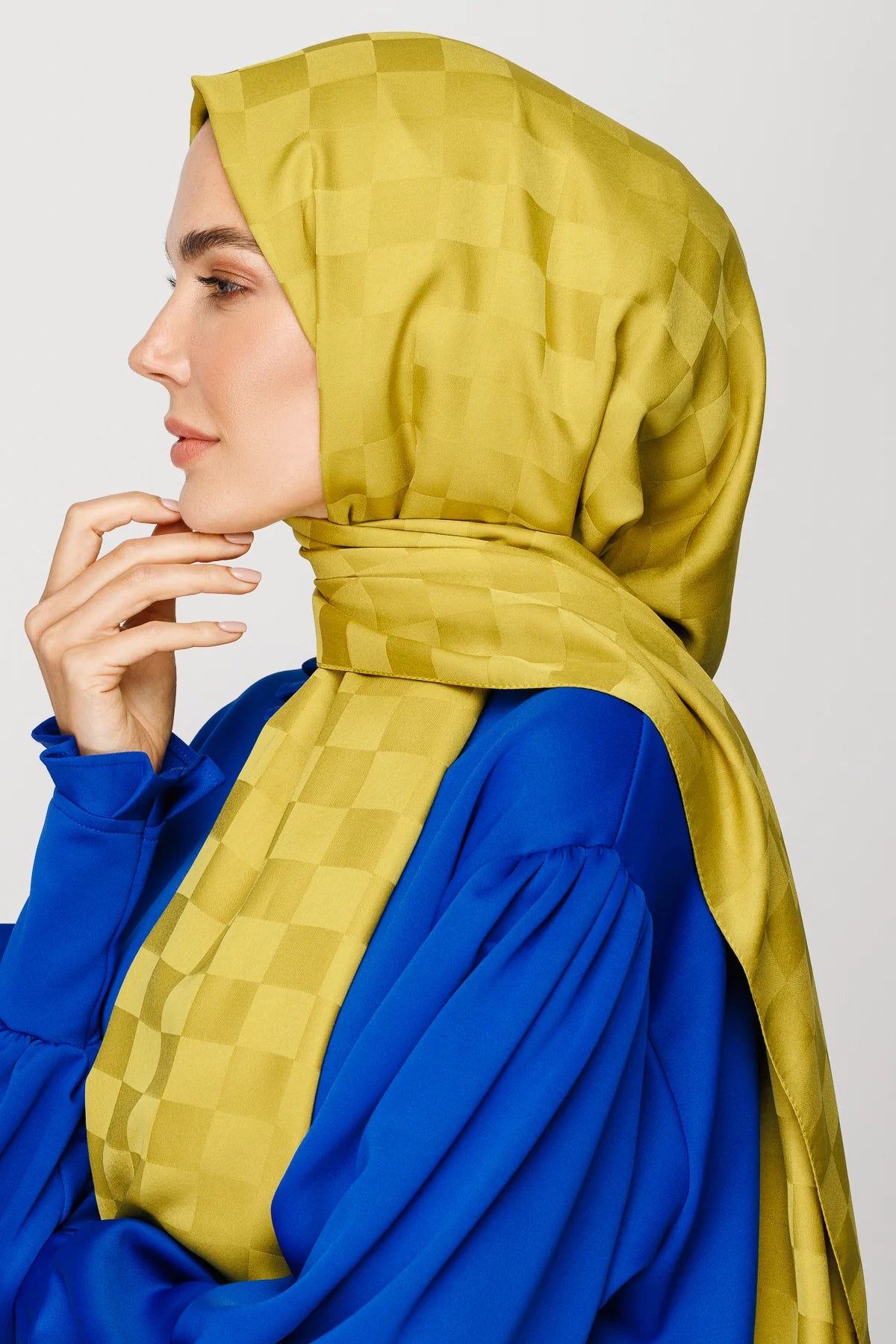 Dama Desen İpeksi Jakar Şal