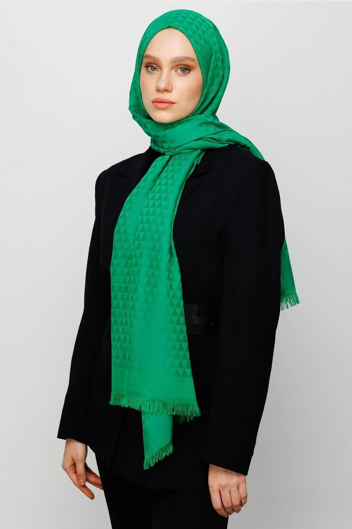 Prizma Desen Pamuk Jakar Şal