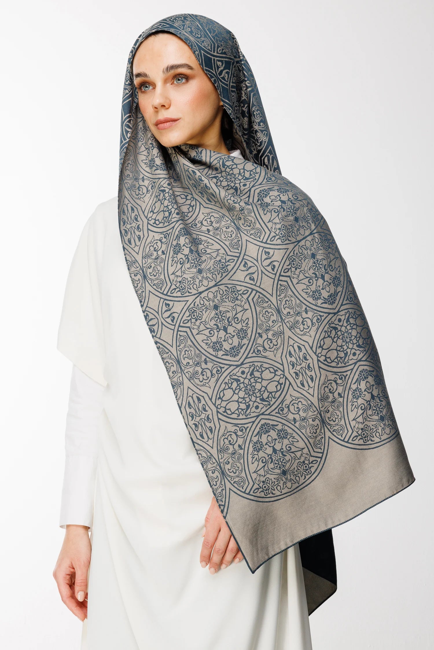 Morocco Desen Çift Taraflı Şal