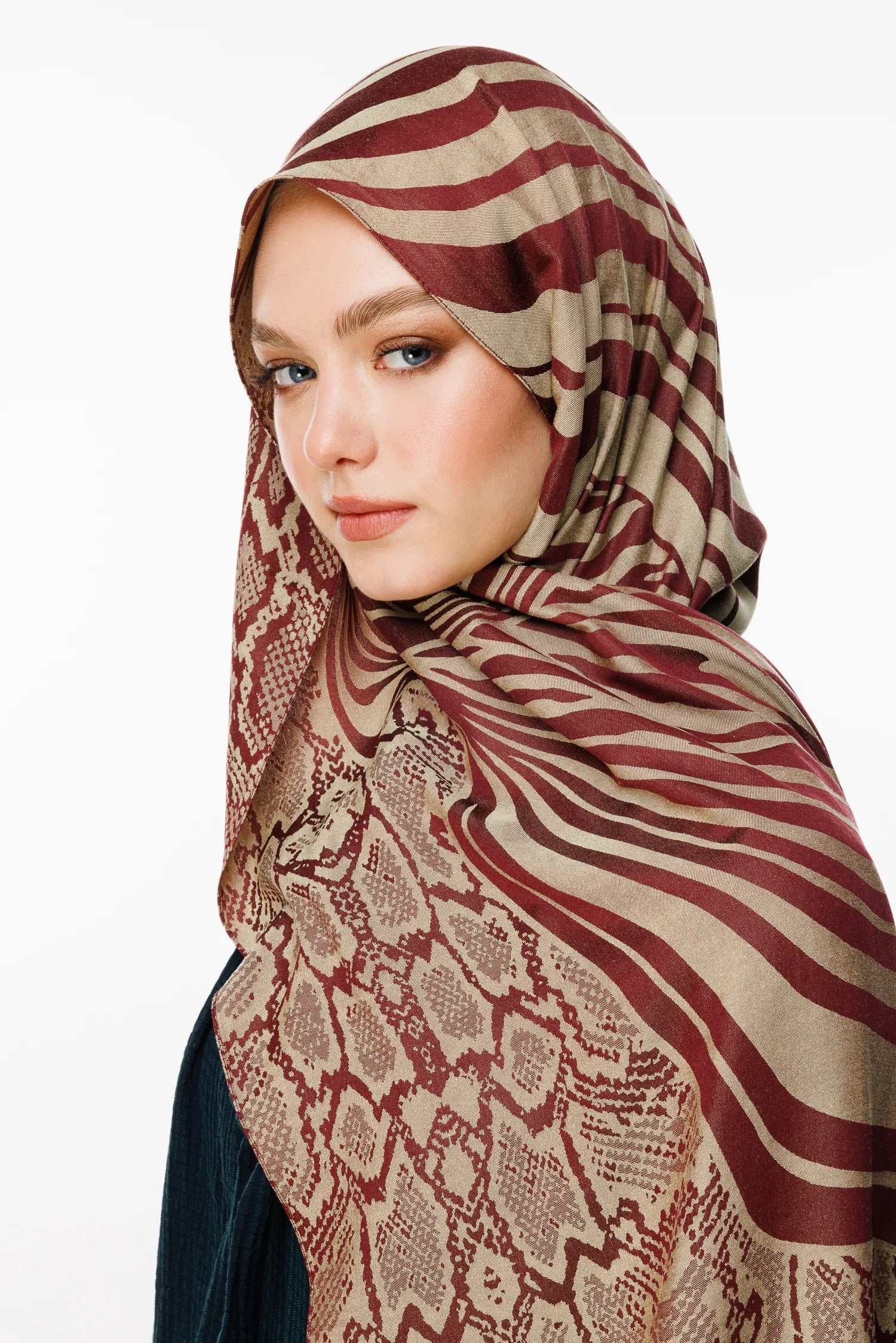 Riad Desen Çift Taraflı Şal