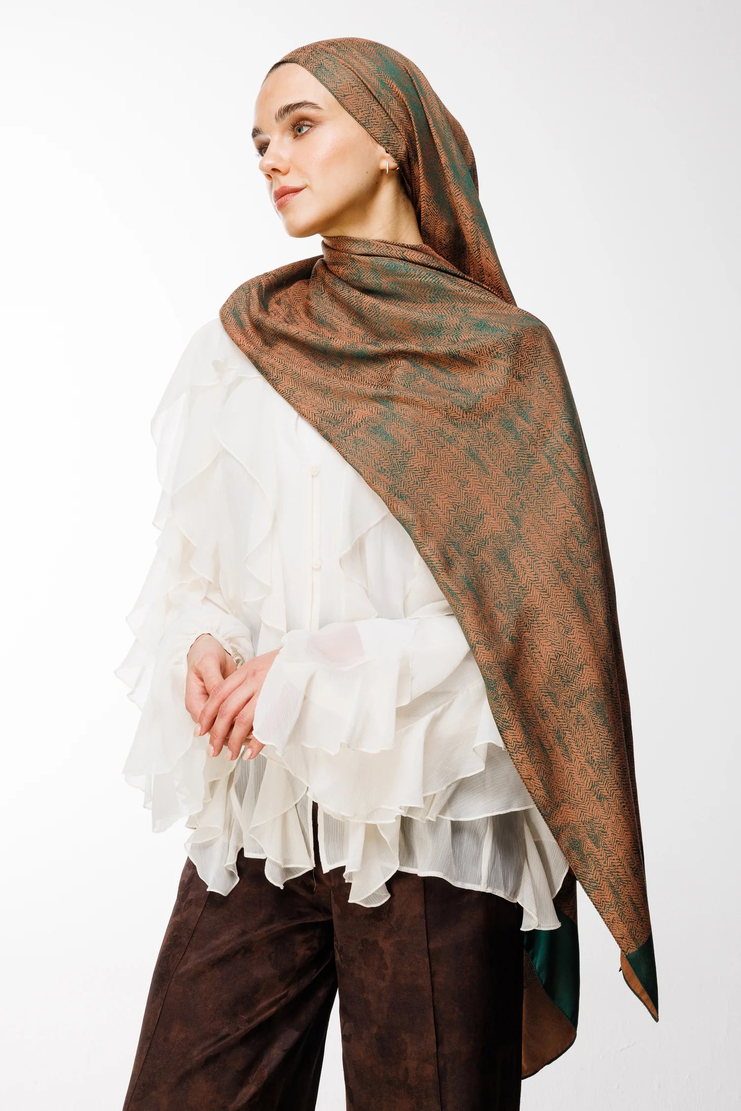 Sahra Desen Çift Taraflı Şal