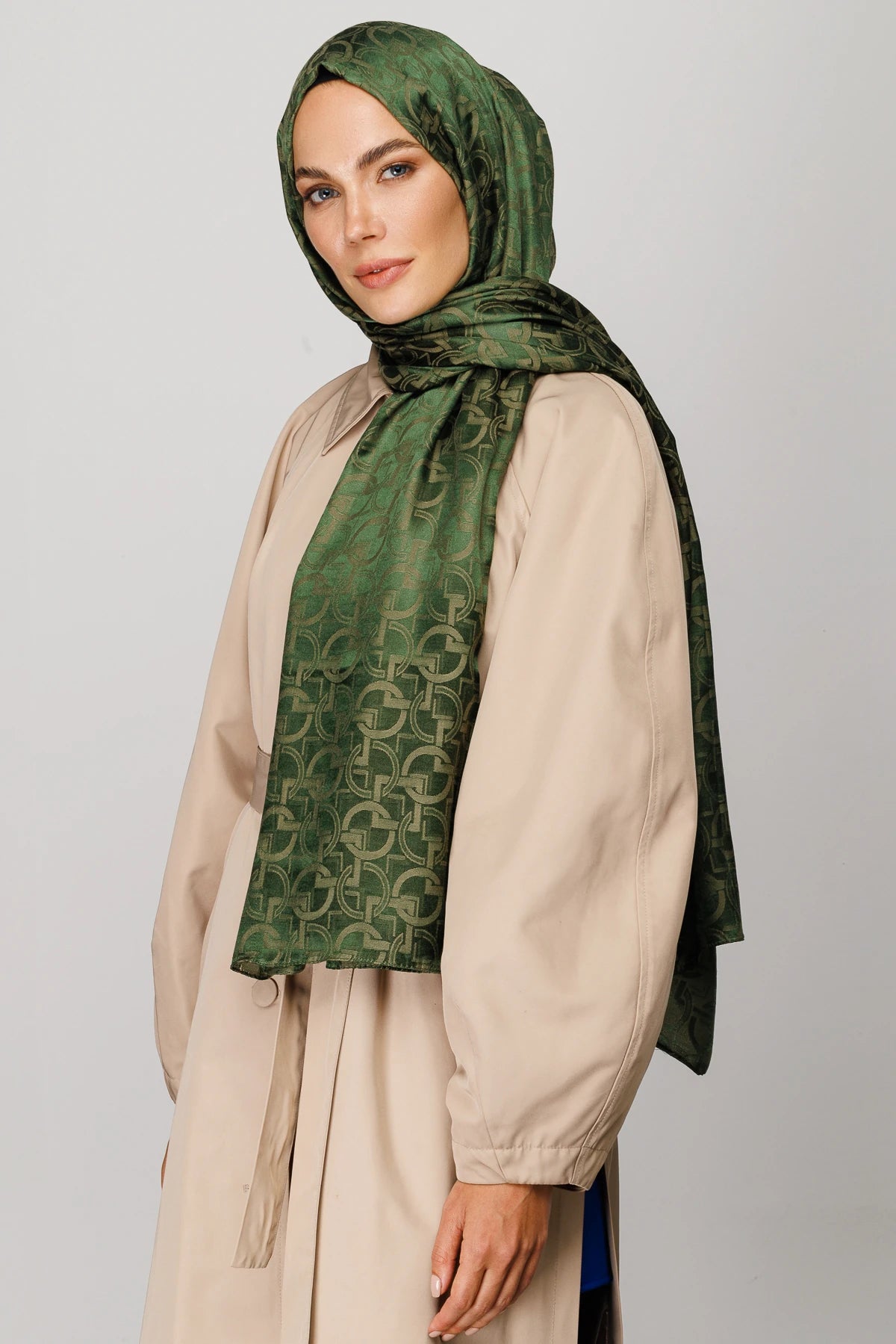 Longar Desen Parlak Jakar Şal