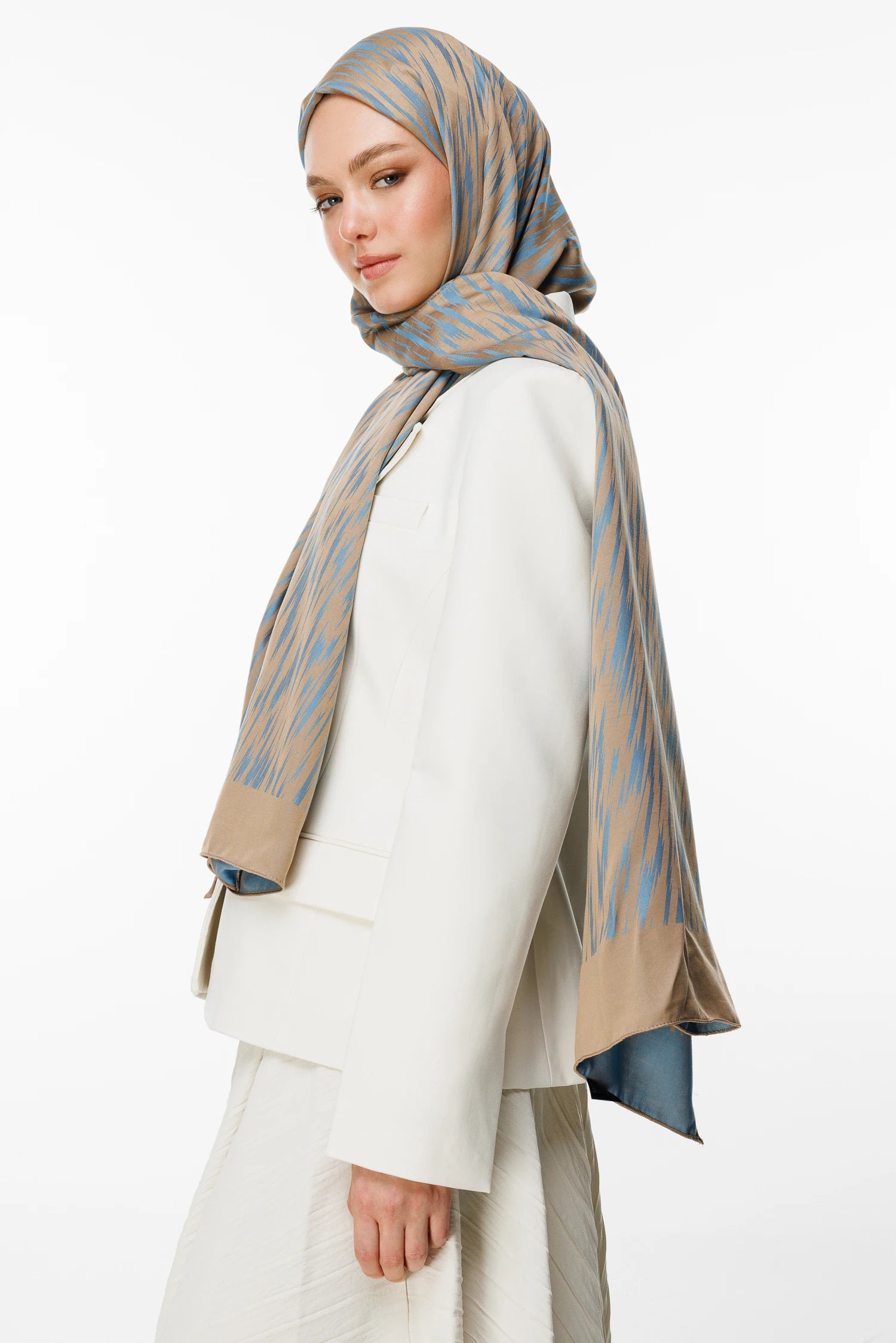 Selis Desen Çift Taraflı Şal