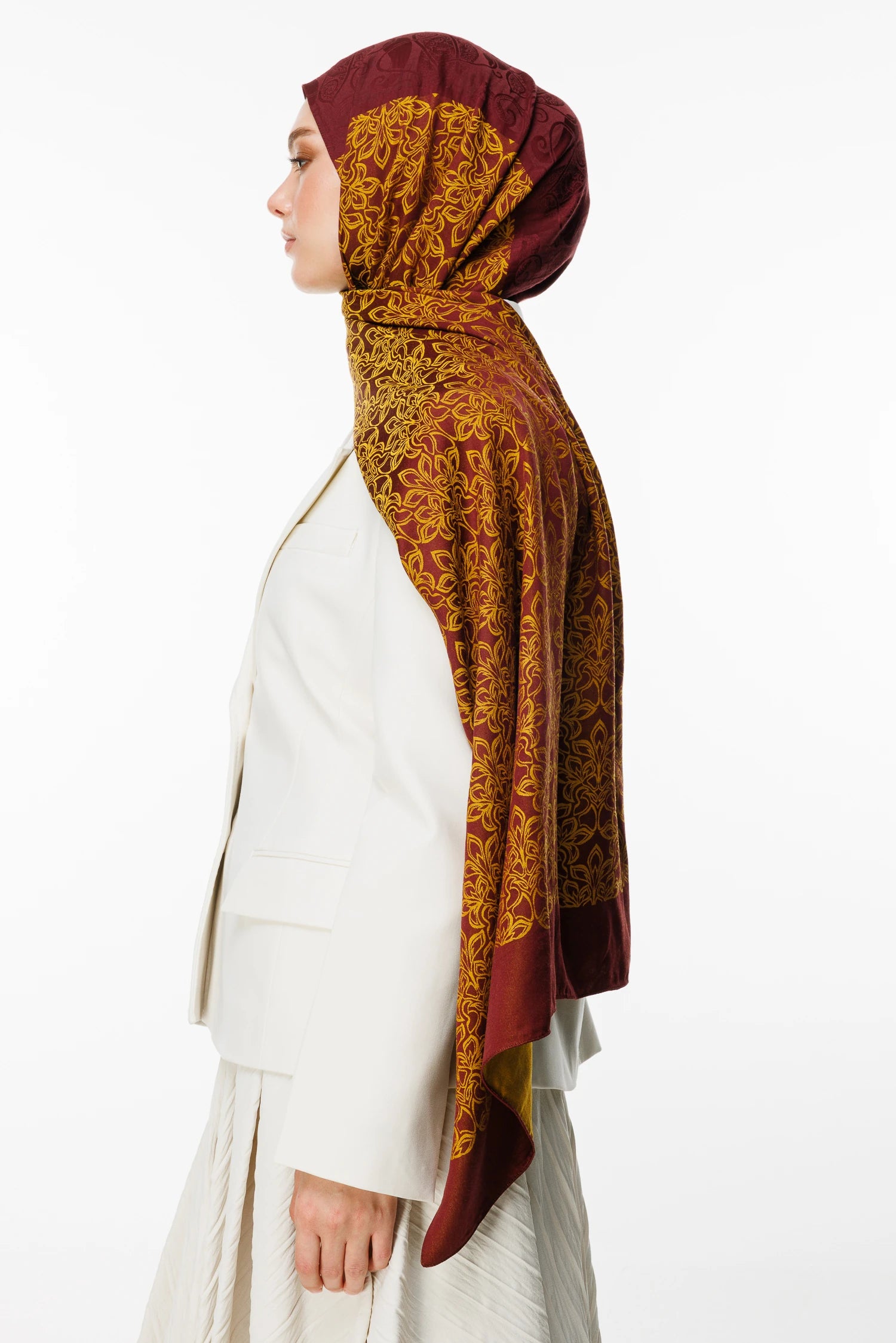 Nora Desen Çift Taraflı Şal