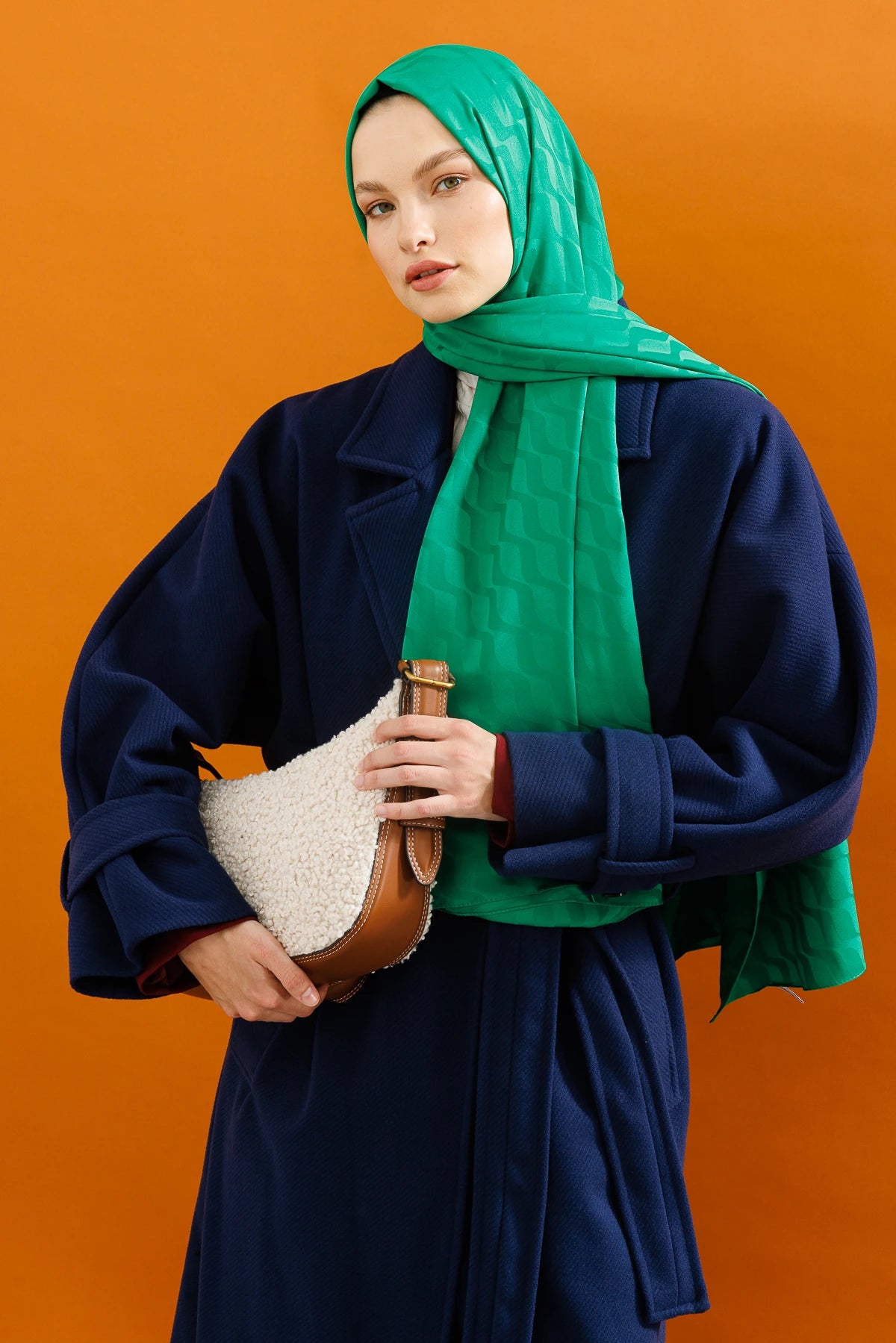 Dalga Desen İpeksi Jakar Şal